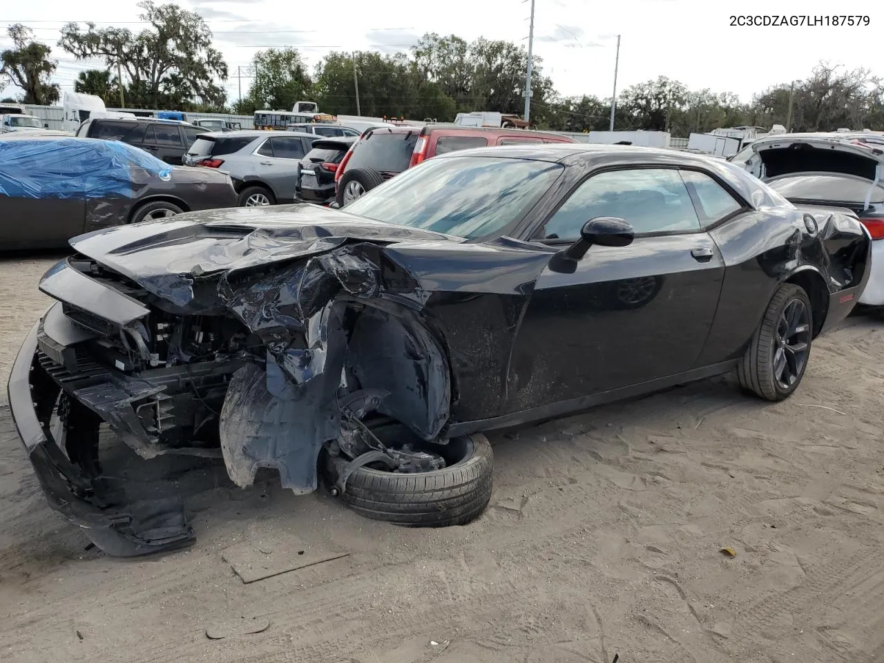 2020 Dodge Challenger Sxt VIN: 2C3CDZAG7LH187579 Lot: 81399464