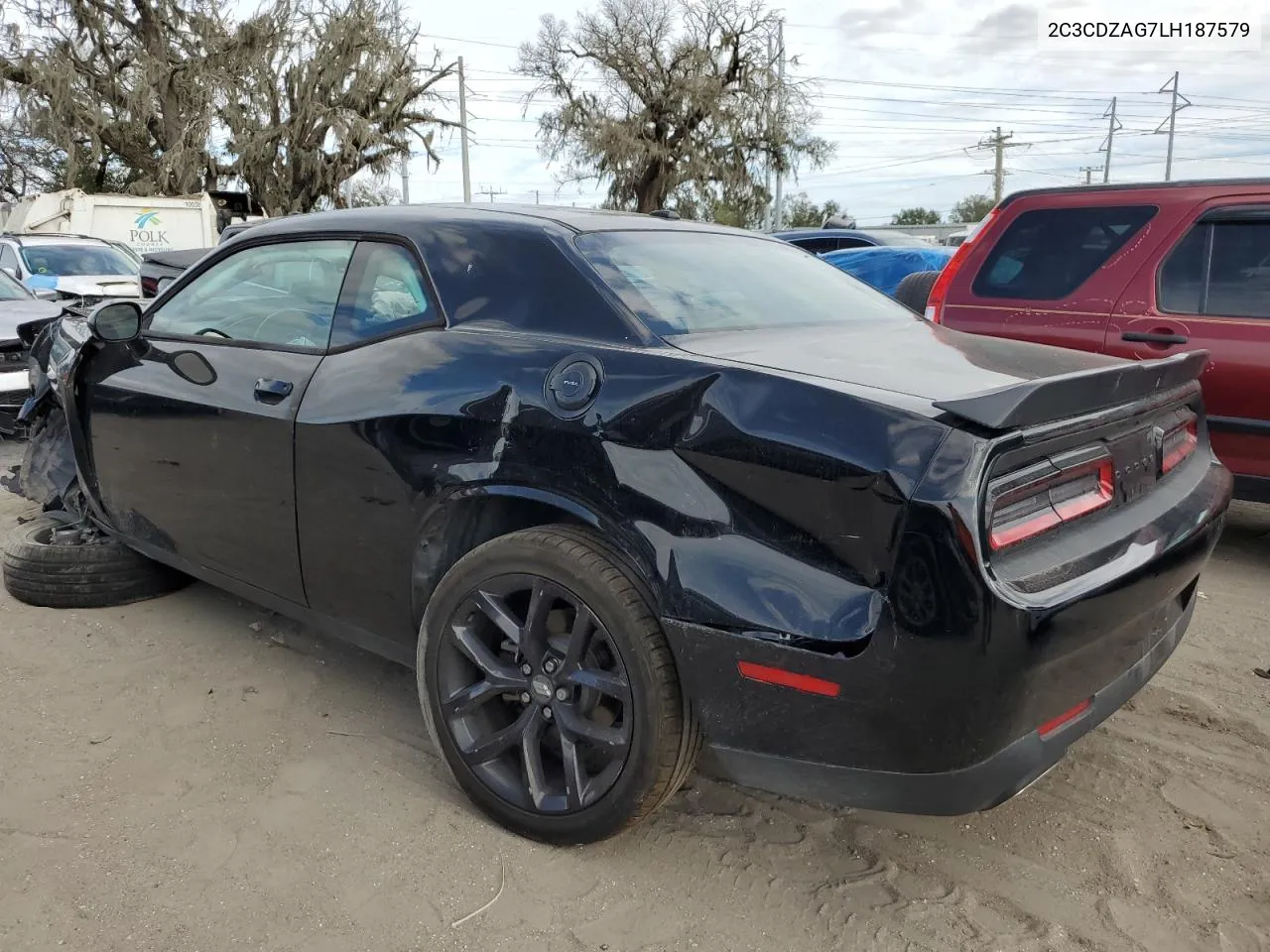 2020 Dodge Challenger Sxt VIN: 2C3CDZAG7LH187579 Lot: 81399464