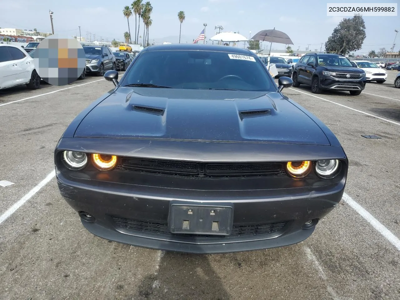 2021 Dodge Challenger Sxt VIN: 2C3CDZAG6MH599882 Lot: 49601674