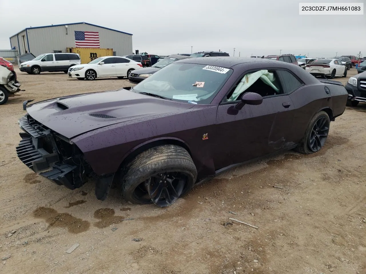 2021 Dodge Challenger R/T Scat Pack VIN: 2C3CDZFJ7MH661083 Lot: 53335944