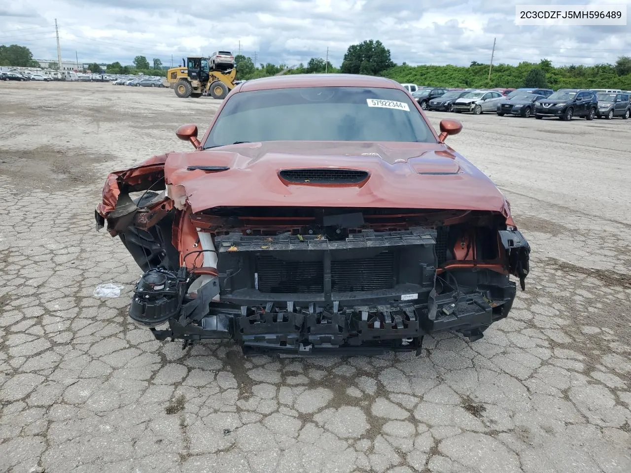 2021 Dodge Challenger R/T Scat Pack VIN: 2C3CDZFJ5MH596489 Lot: 57922344