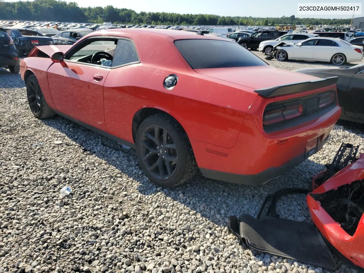 2021 Dodge Challenger Sxt VIN: 2C3CDZAG0MH502417 Lot: 58749664