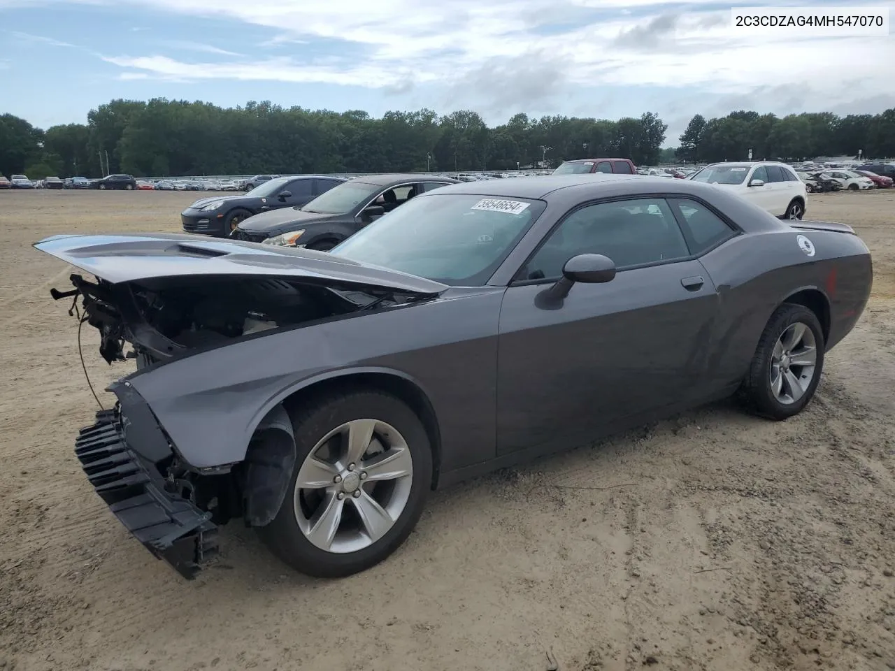 2021 Dodge Challenger Sxt VIN: 2C3CDZAG4MH547070 Lot: 59546654