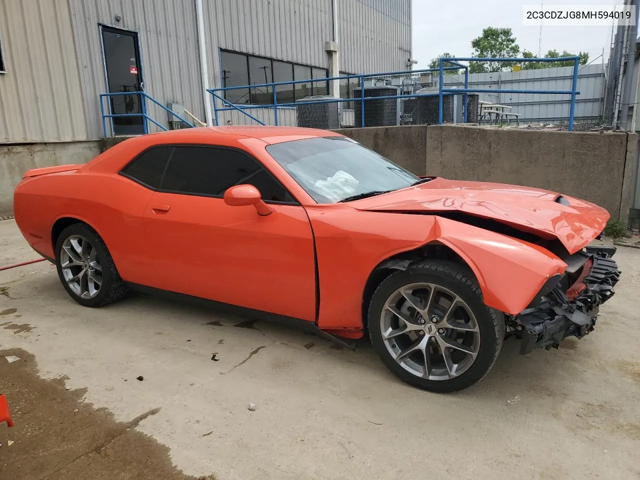 2021 Dodge Challenger Gt VIN: 2C3CDZJG8MH594019 Lot: 59591014