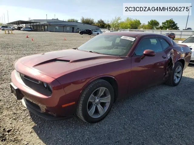 2C3CDZAG4MH506275 2021 Dodge Challenger Sxt