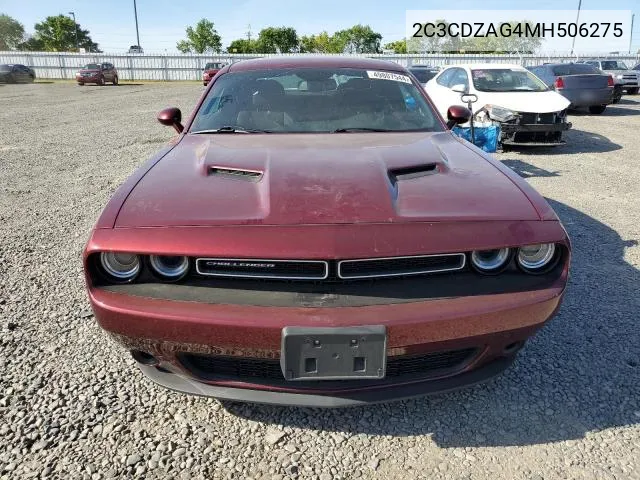 2C3CDZAG4MH506275 2021 Dodge Challenger Sxt