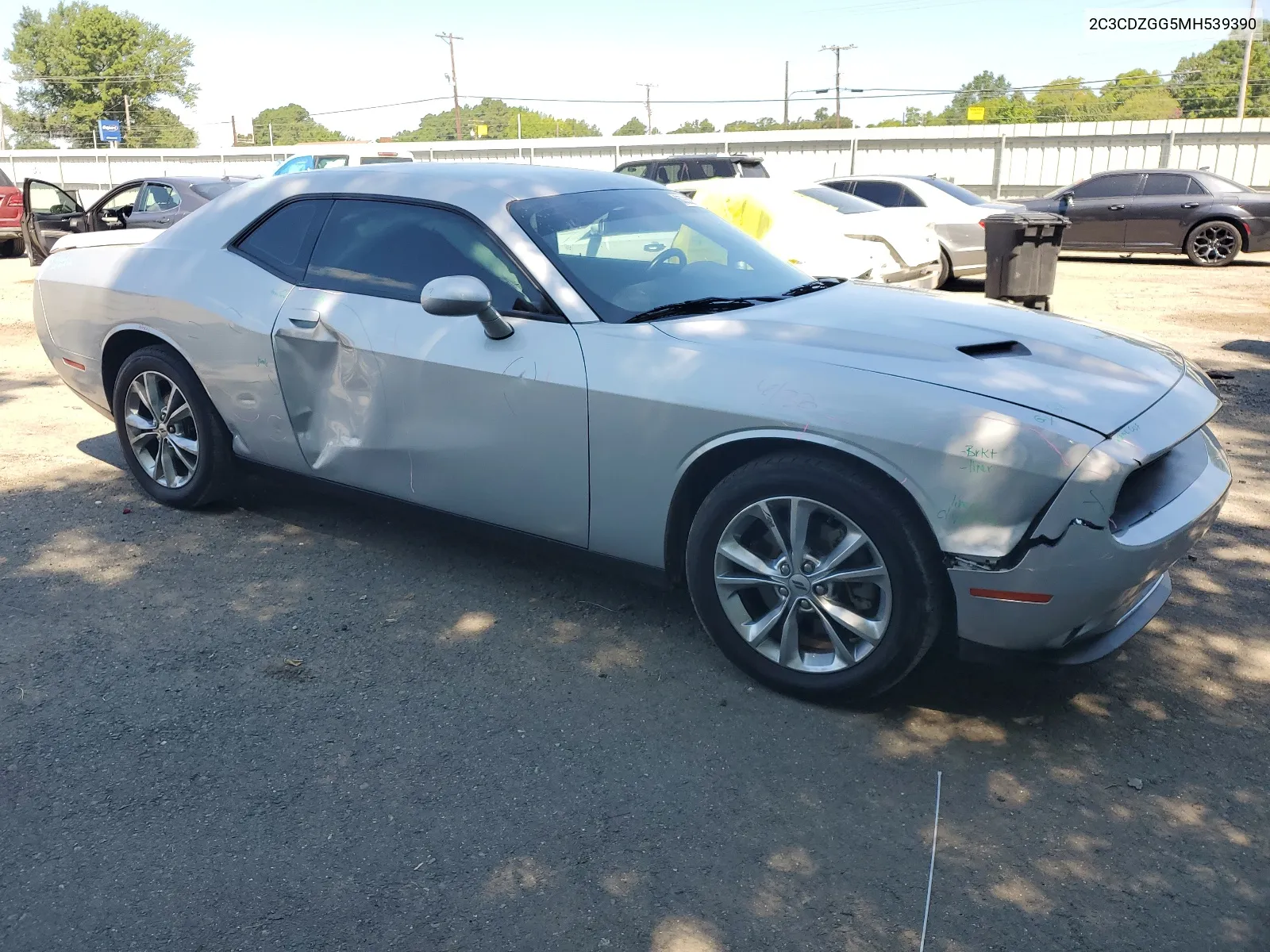 2021 Dodge Challenger Sxt VIN: 2C3CDZGG5MH539390 Lot: 60353054