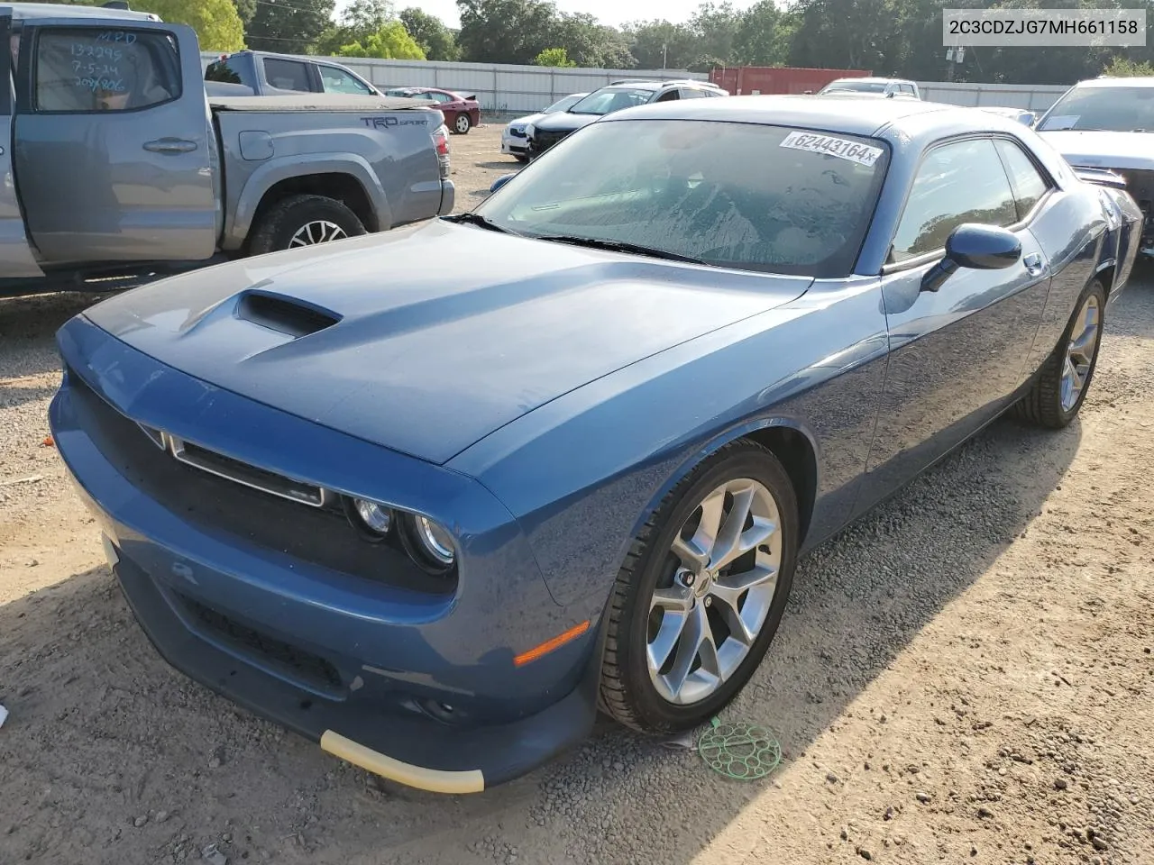 2021 Dodge Challenger Gt VIN: 2C3CDZJG7MH661158 Lot: 62443164