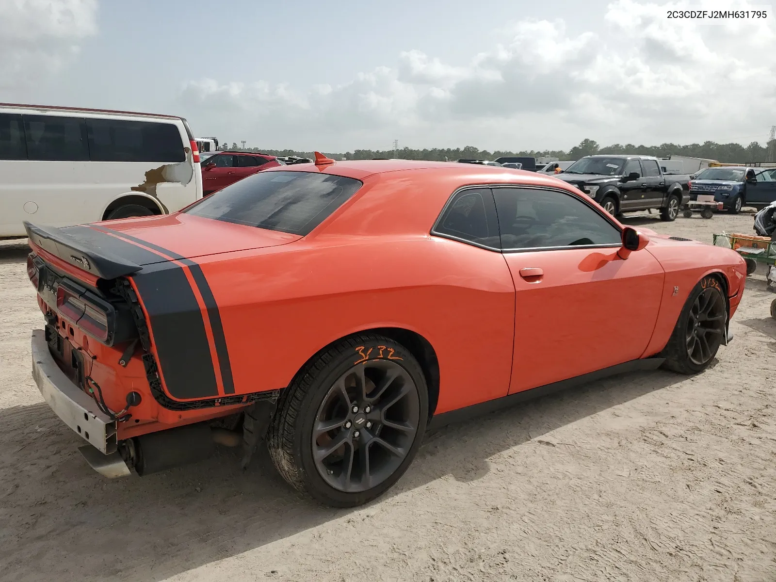 2021 Dodge Challenger R/T Scat Pack VIN: 2C3CDZFJ2MH631795 Lot: 63396654