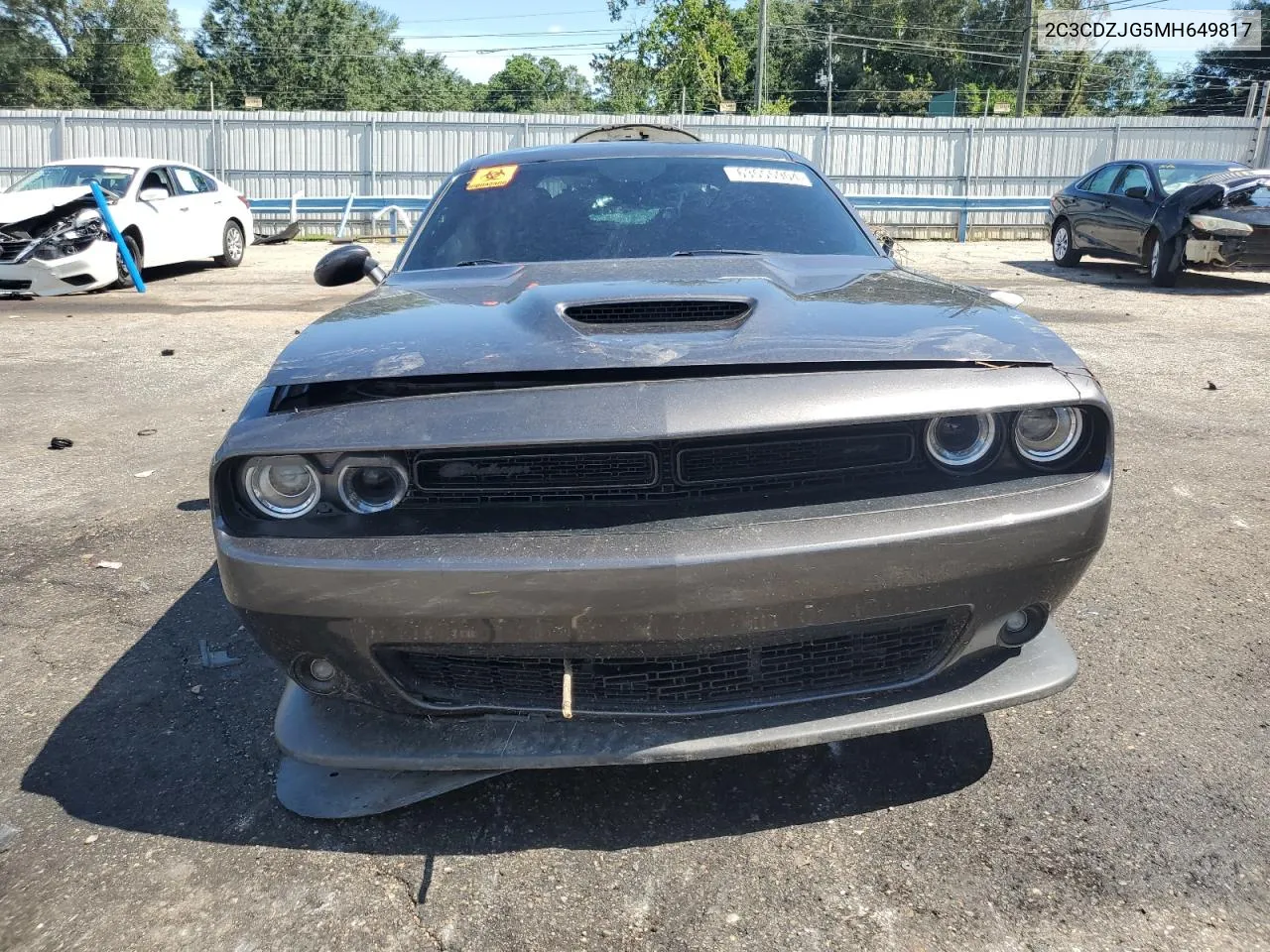 2C3CDZJG5MH649817 2021 Dodge Challenger Gt