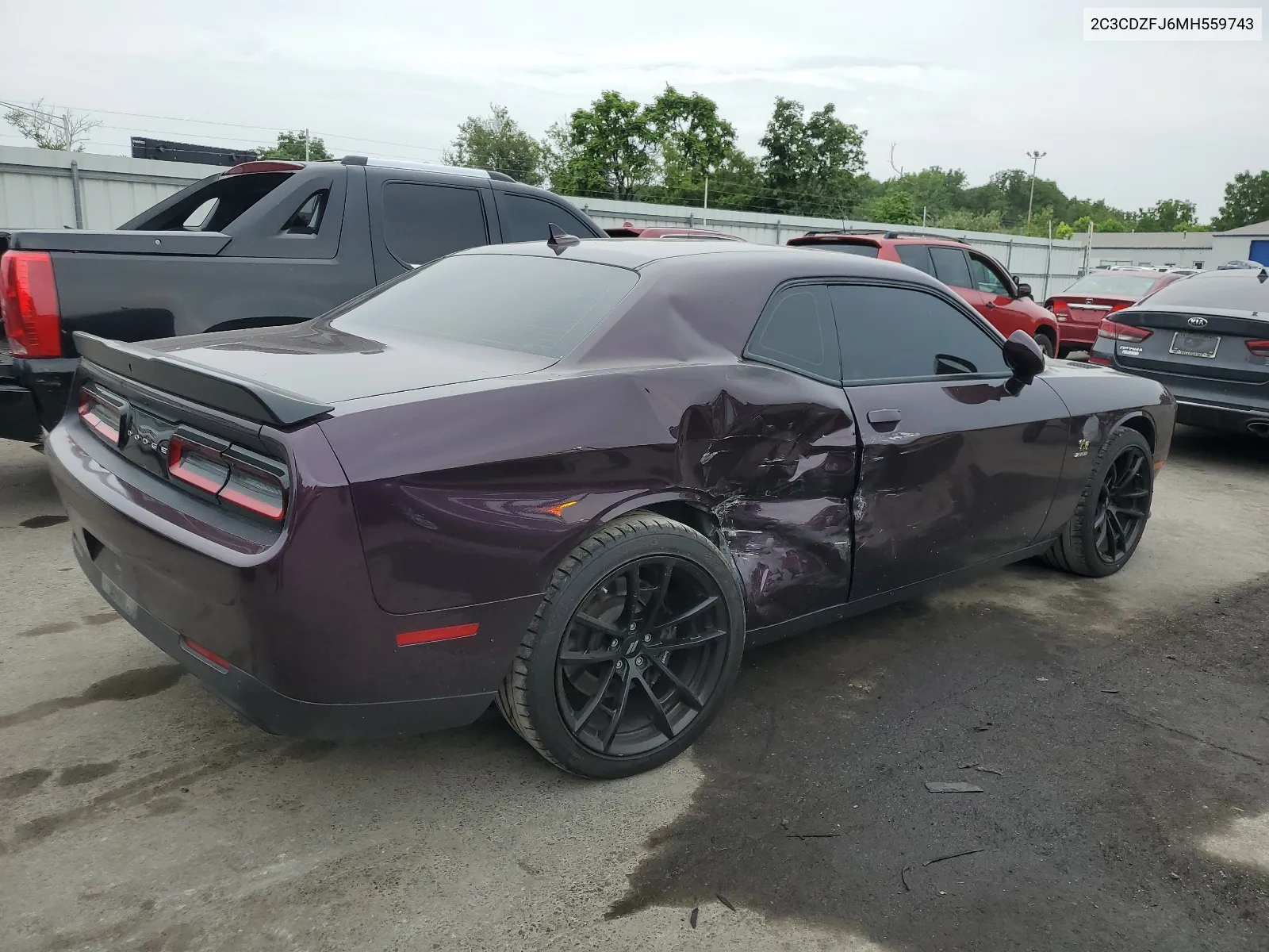 2021 Dodge Challenger R/T Scat Pack VIN: 2C3CDZFJ6MH559743 Lot: 64305754