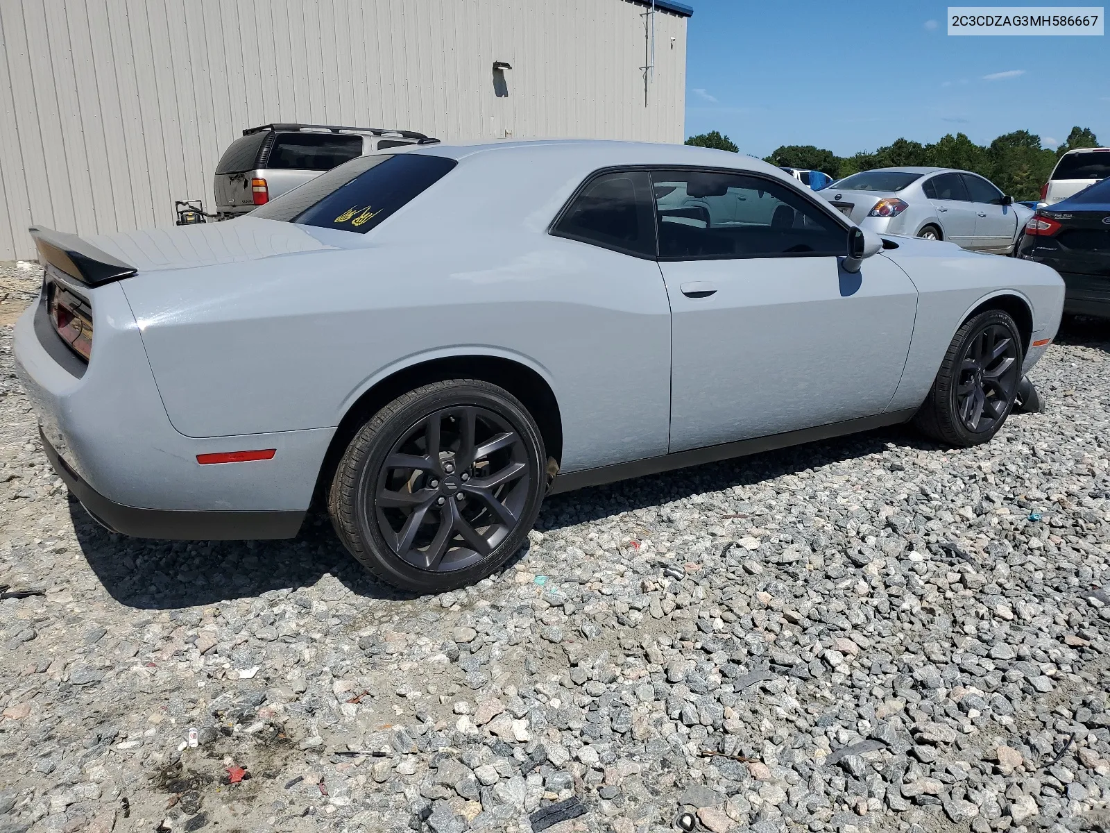 2021 Dodge Challenger Sxt VIN: 2C3CDZAG3MH586667 Lot: 64614374