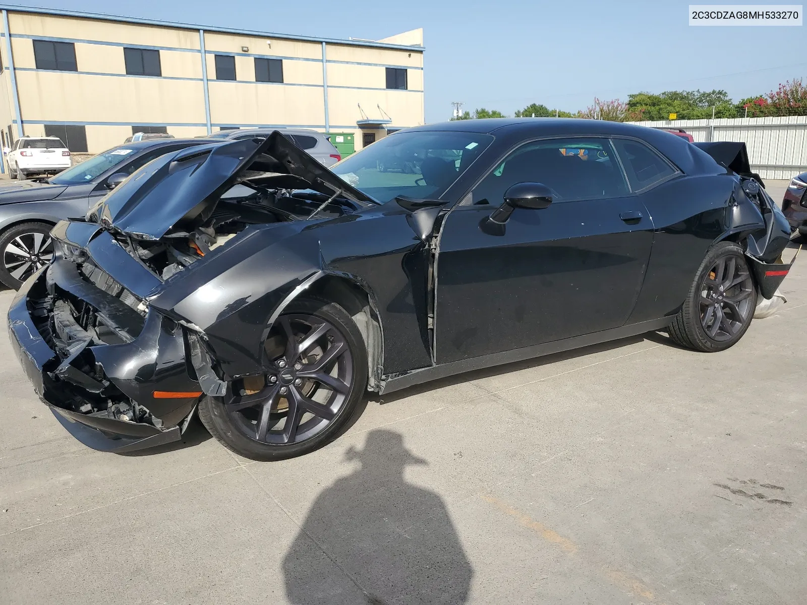 2021 Dodge Challenger Sxt VIN: 2C3CDZAG8MH533270 Lot: 65333464