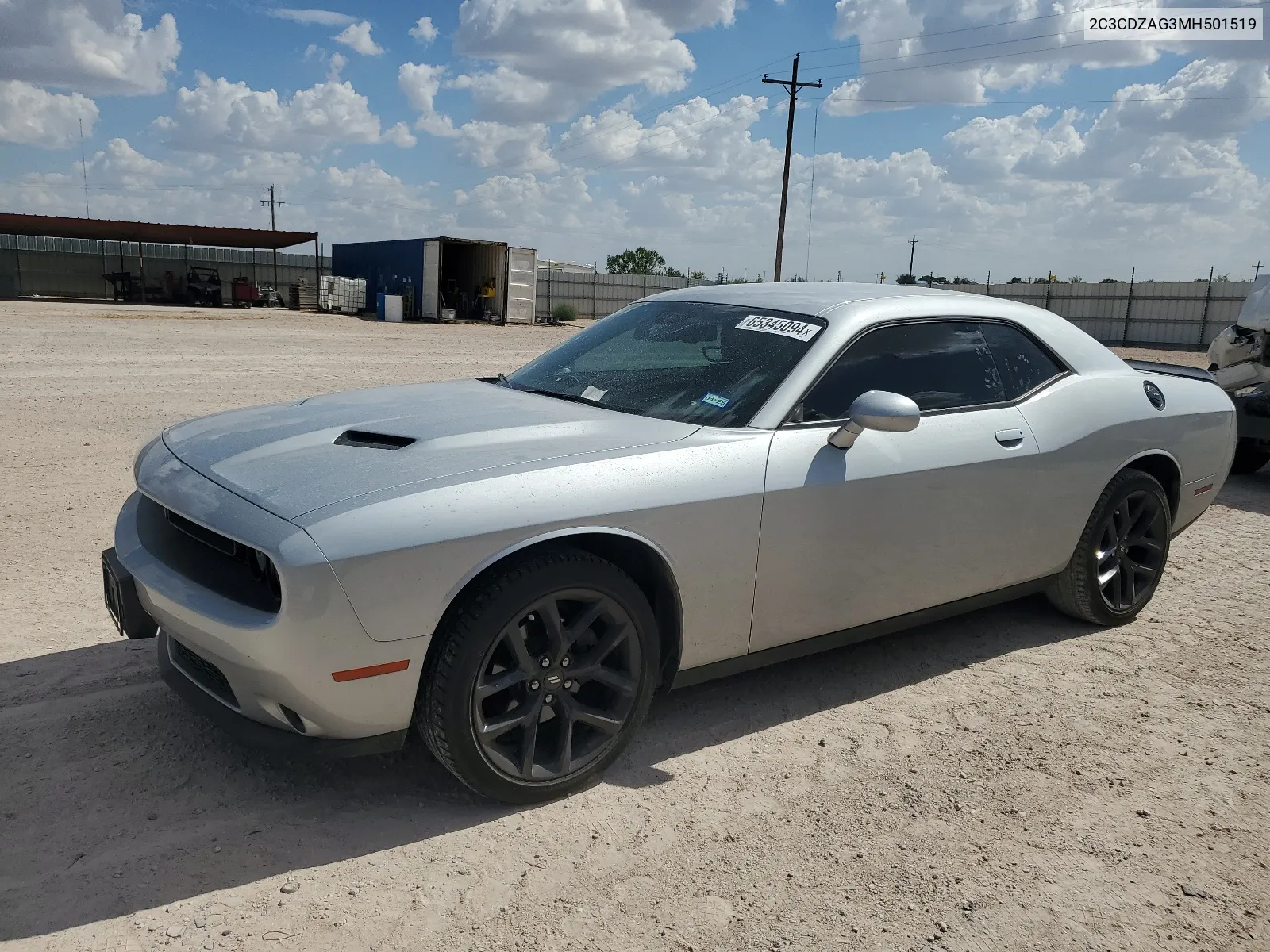 2021 Dodge Challenger Sxt VIN: 2C3CDZAG3MH501519 Lot: 65345094