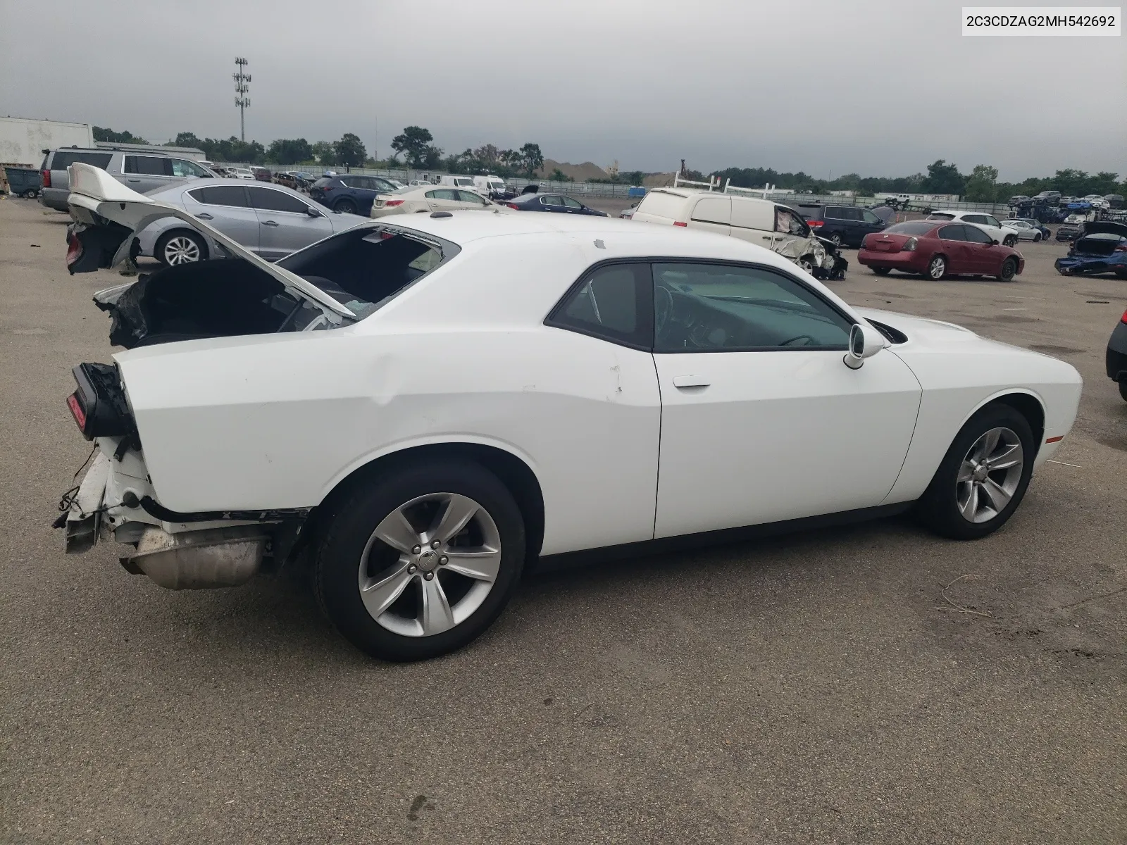 2021 Dodge Challenger Sxt VIN: 2C3CDZAG2MH542692 Lot: 65947124