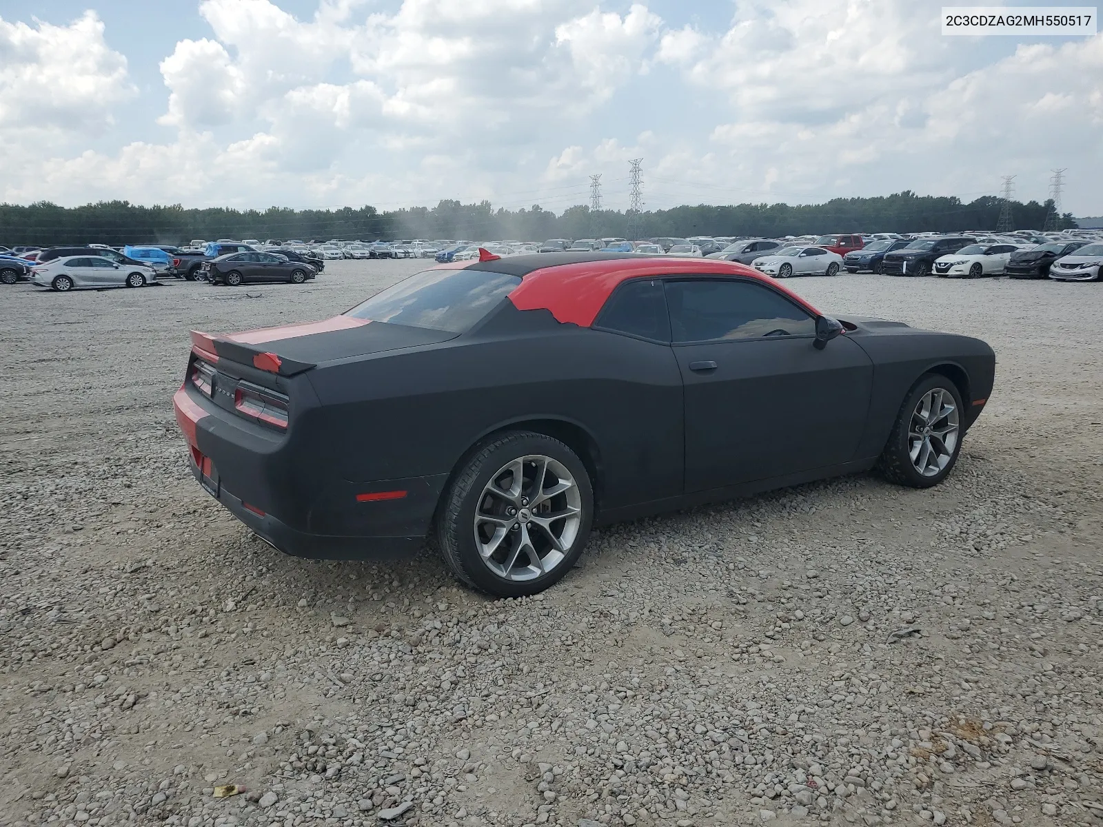 2021 Dodge Challenger Sxt VIN: 2C3CDZAG2MH550517 Lot: 65947474