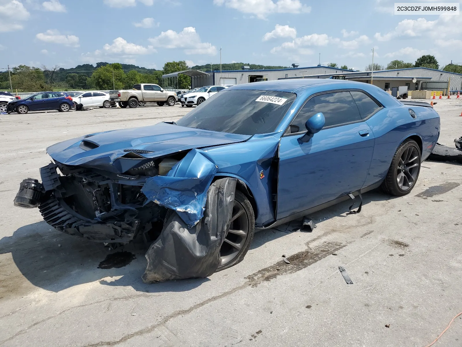 2021 Dodge Challenger R/T Scat Pack VIN: 2C3CDZFJ0MH599848 Lot: 66064224