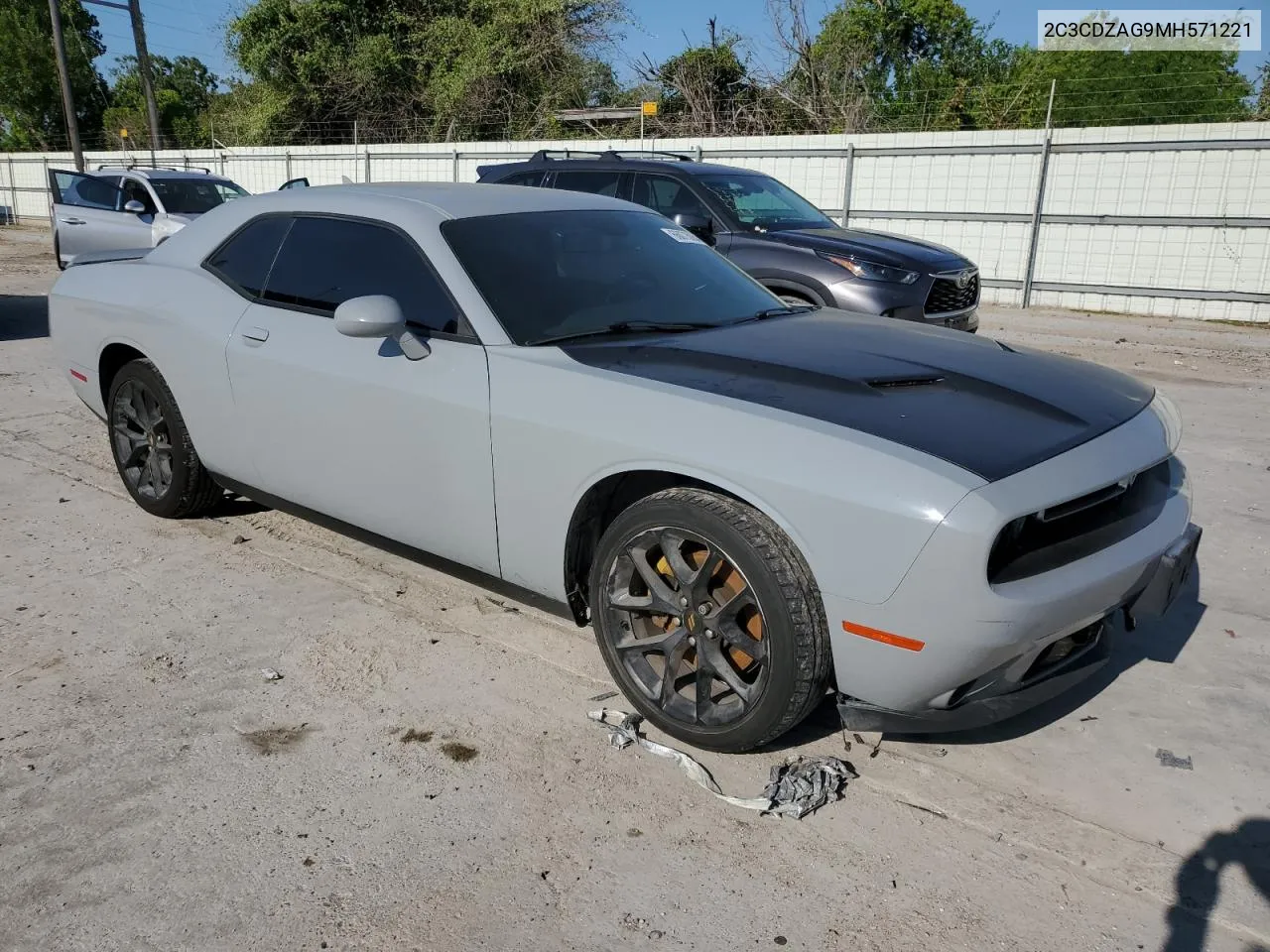 2021 Dodge Challenger Sxt VIN: 2C3CDZAG9MH571221 Lot: 66073064