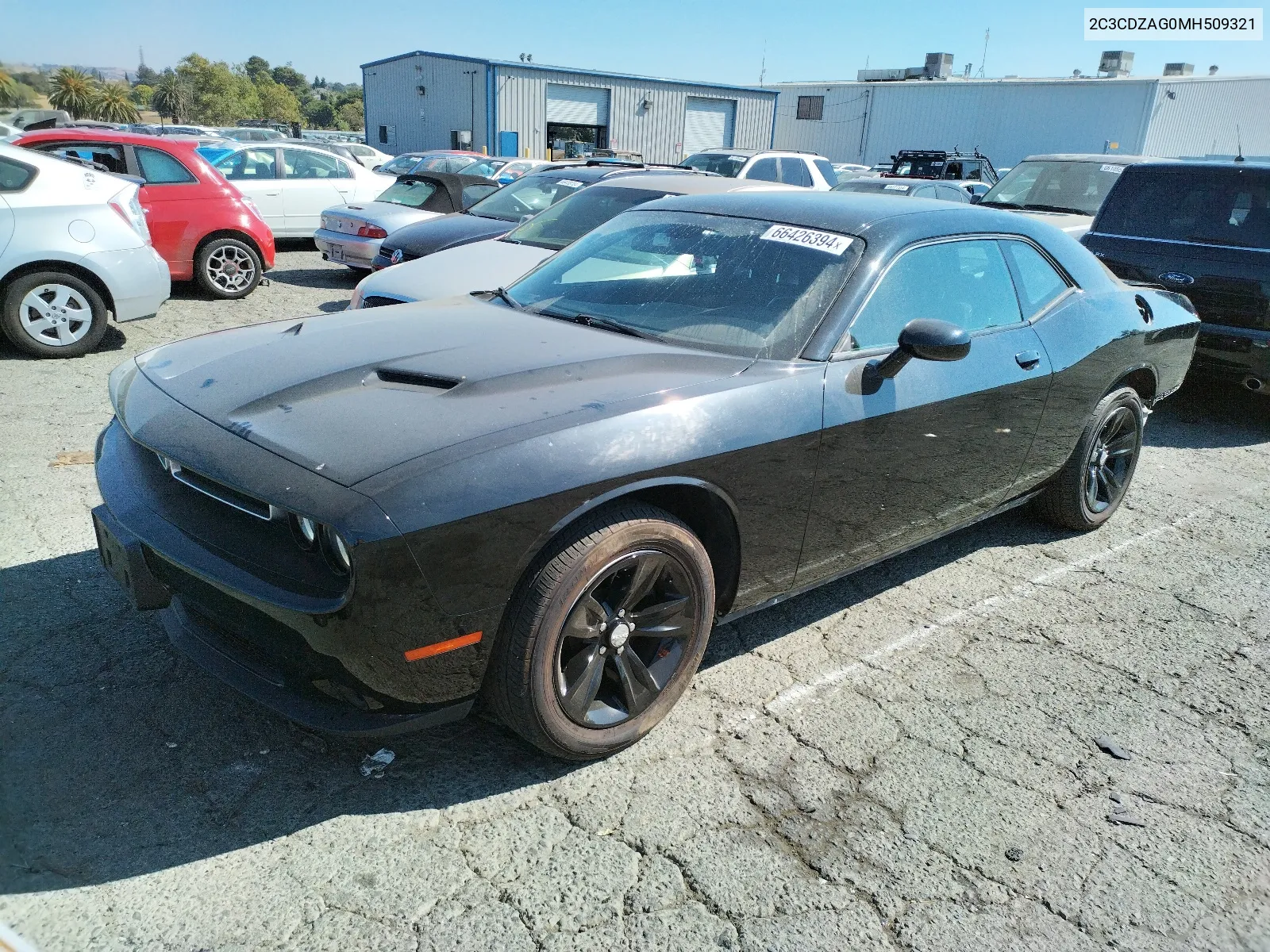 2021 Dodge Challenger Sxt VIN: 2C3CDZAG0MH509321 Lot: 66426394