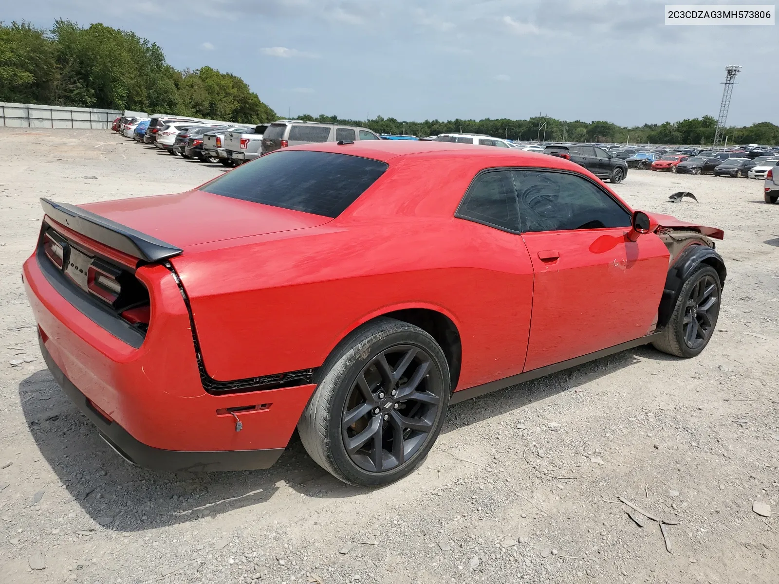 2021 Dodge Challenger Sxt VIN: 2C3CDZAG3MH573806 Lot: 66685574