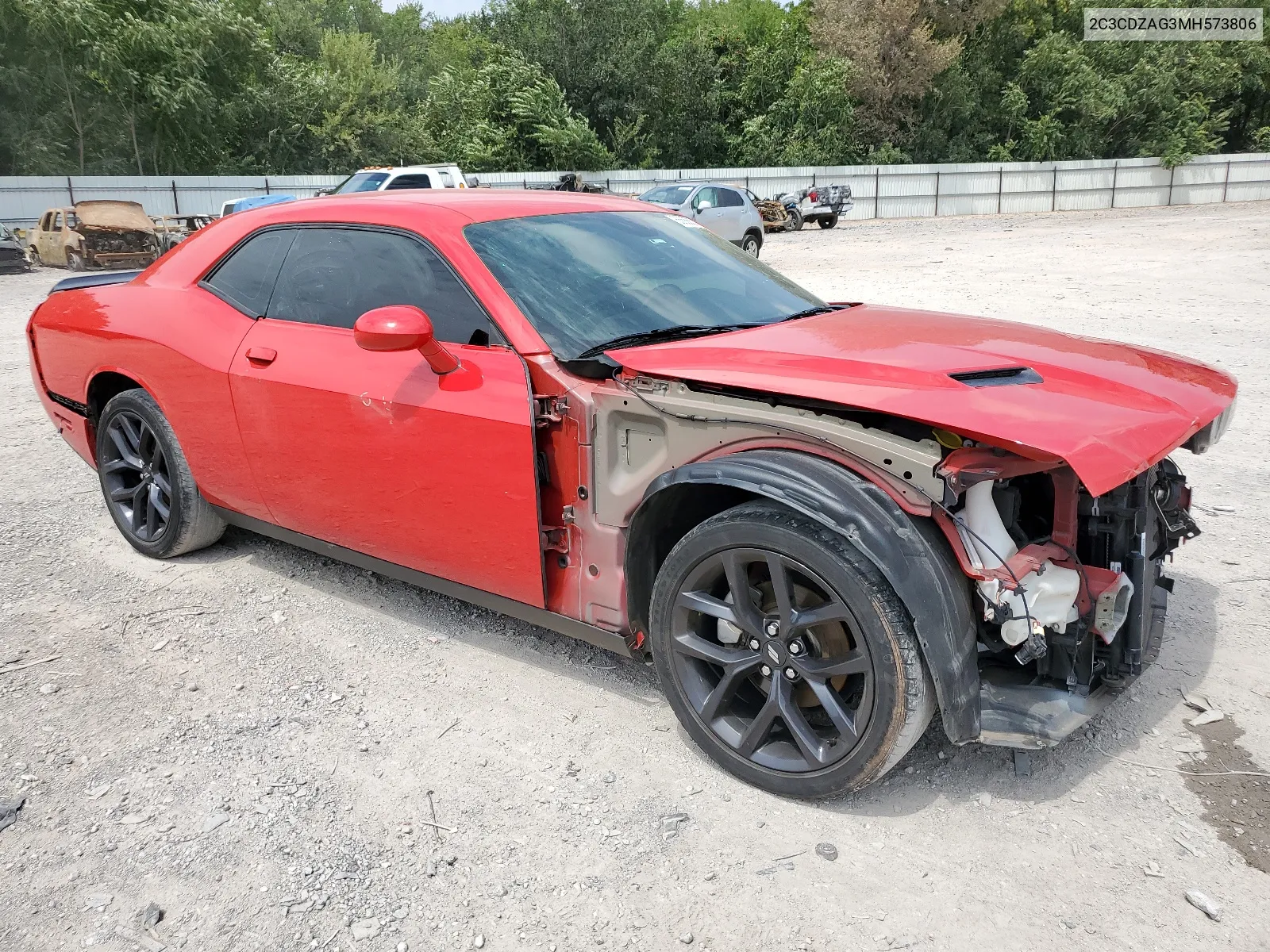 2021 Dodge Challenger Sxt VIN: 2C3CDZAG3MH573806 Lot: 66685574