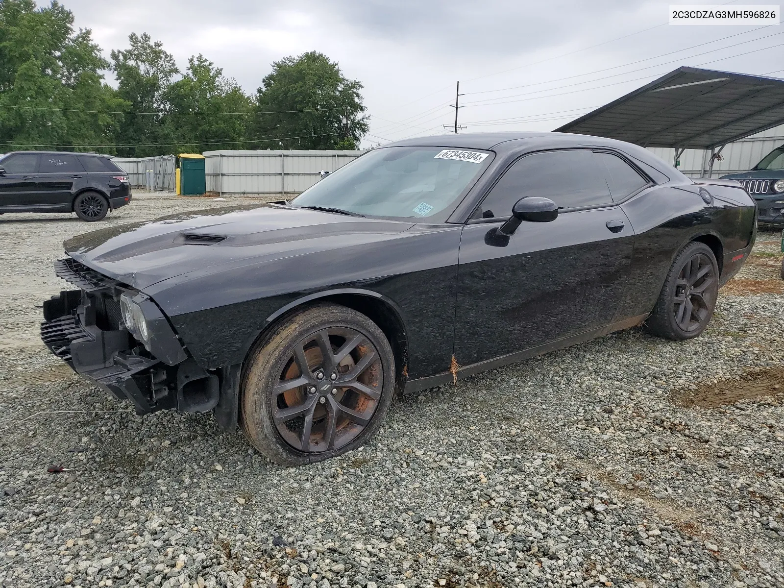 2021 Dodge Challenger Sxt VIN: 2C3CDZAG3MH596826 Lot: 67345304