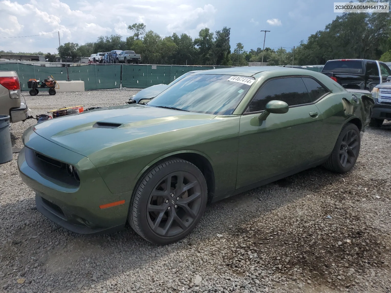 2021 Dodge Challenger Sxt VIN: 2C3CDZAG0MH641737 Lot: 67467414