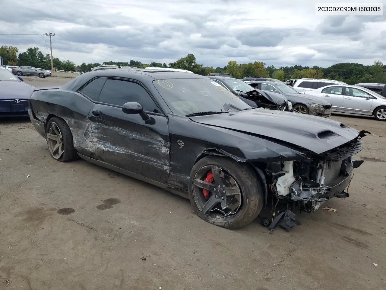 2021 Dodge Challenger Srt Hellcat VIN: 2C3CDZC90MH603035 Lot: 68492914