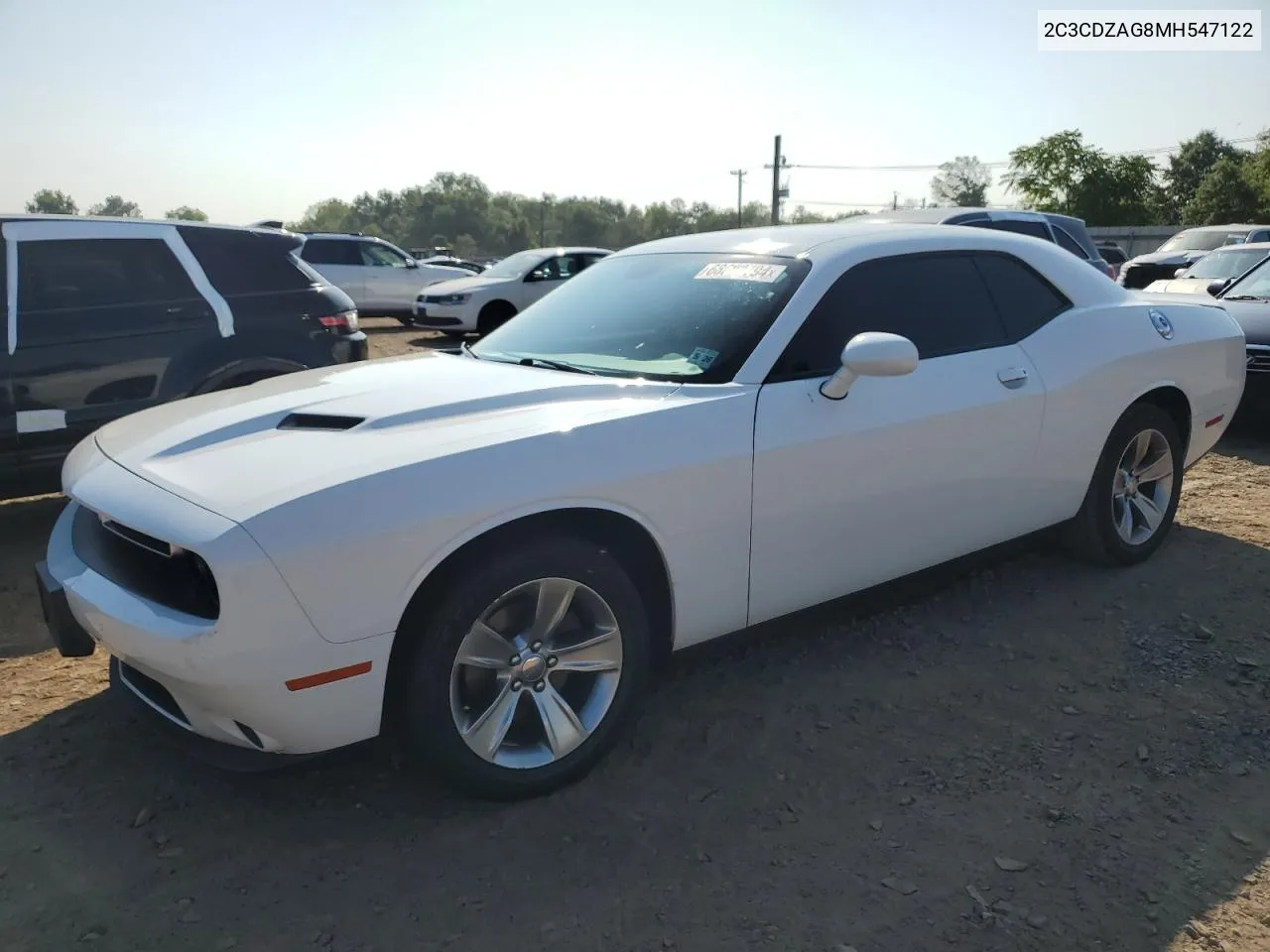 2C3CDZAG8MH547122 2021 Dodge Challenger Sxt