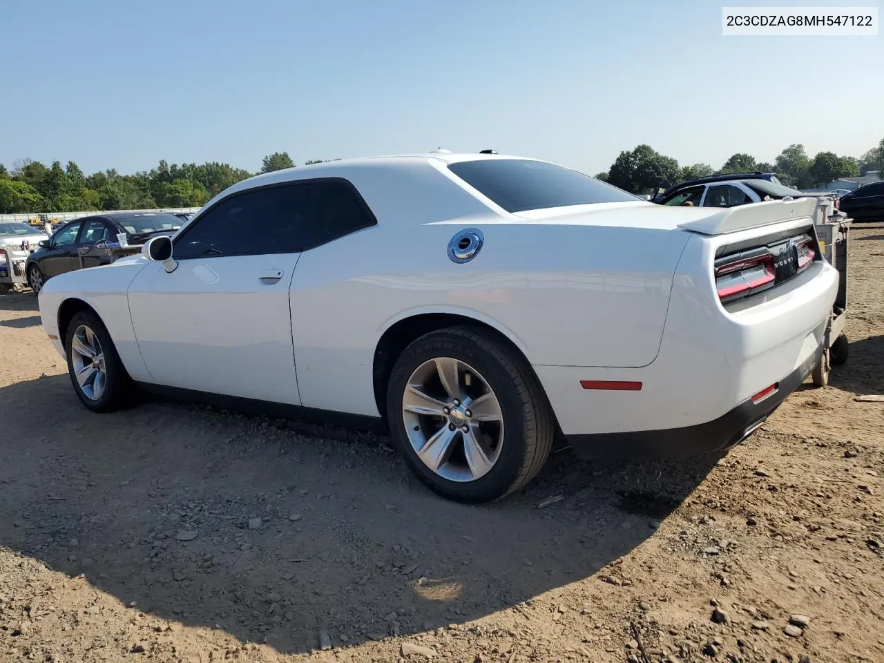 2021 Dodge Challenger Sxt VIN: 2C3CDZAG8MH547122 Lot: 68608794