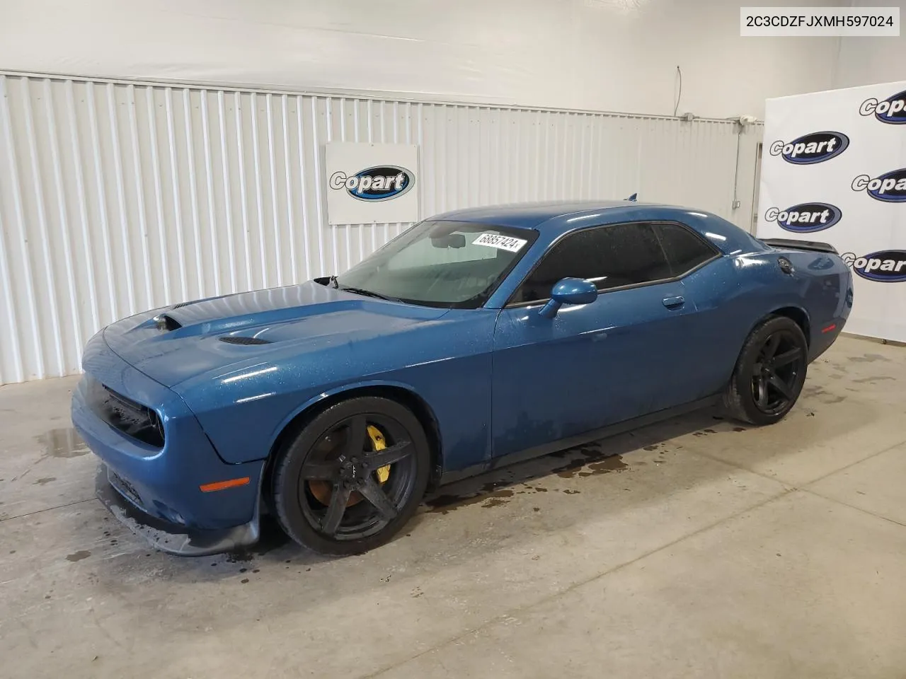 2021 Dodge Challenger R/T Scat Pack VIN: 2C3CDZFJXMH597024 Lot: 68857424