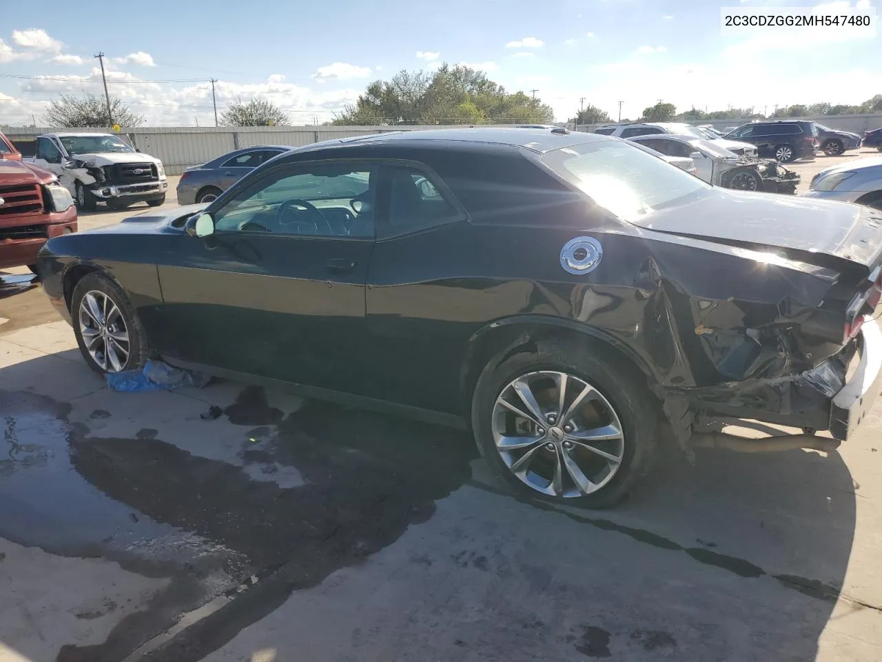 2021 Dodge Challenger Sxt VIN: 2C3CDZGG2MH547480 Lot: 68912764