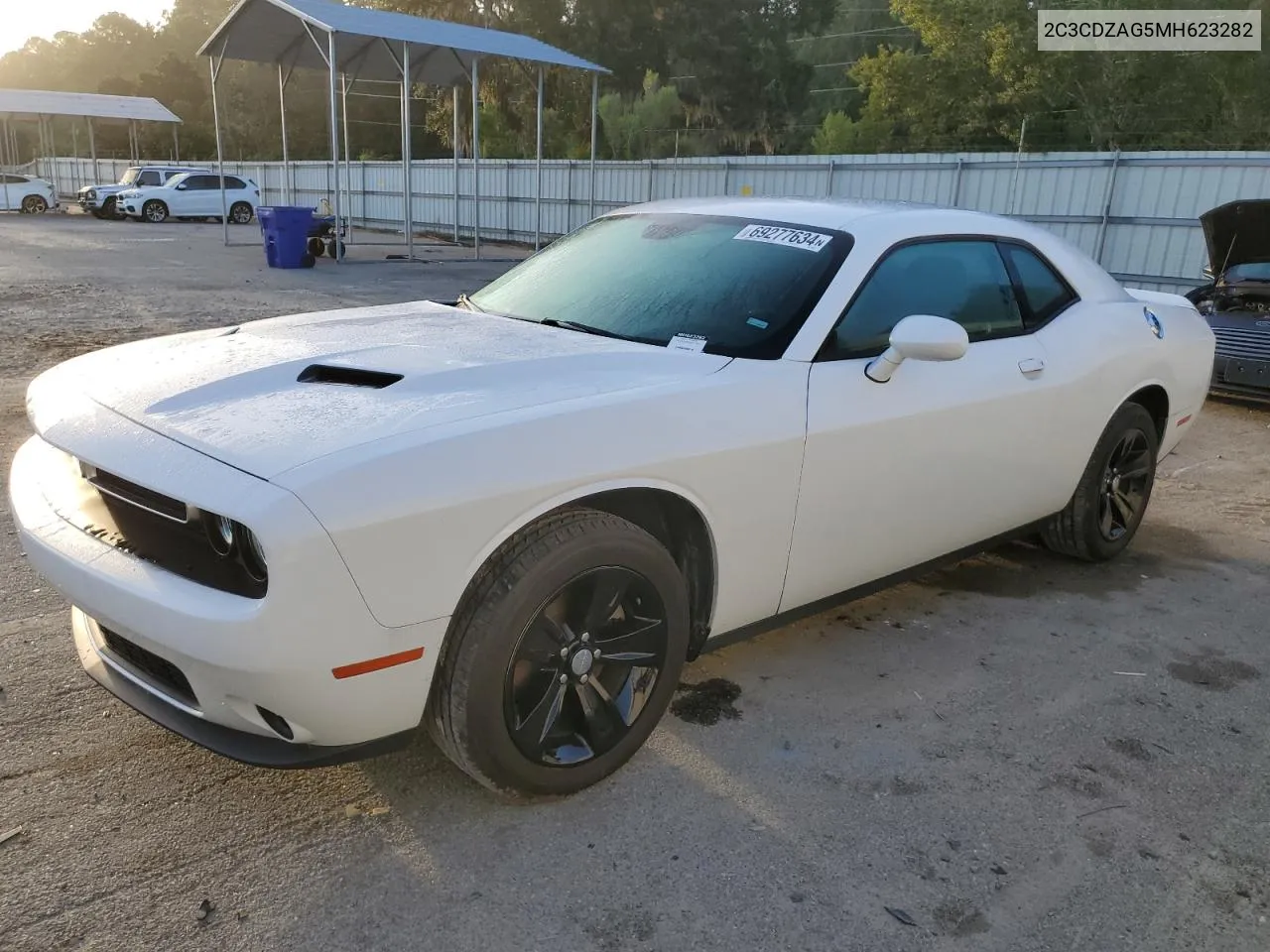 2021 Dodge Challenger Sxt VIN: 2C3CDZAG5MH623282 Lot: 69277634