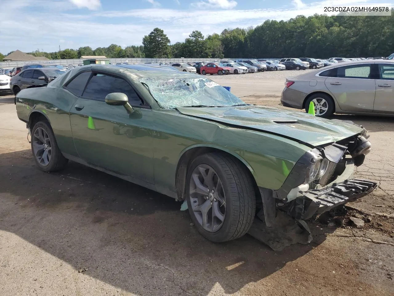 2021 Dodge Challenger Sxt VIN: 2C3CDZAG2MH649578 Lot: 69472194