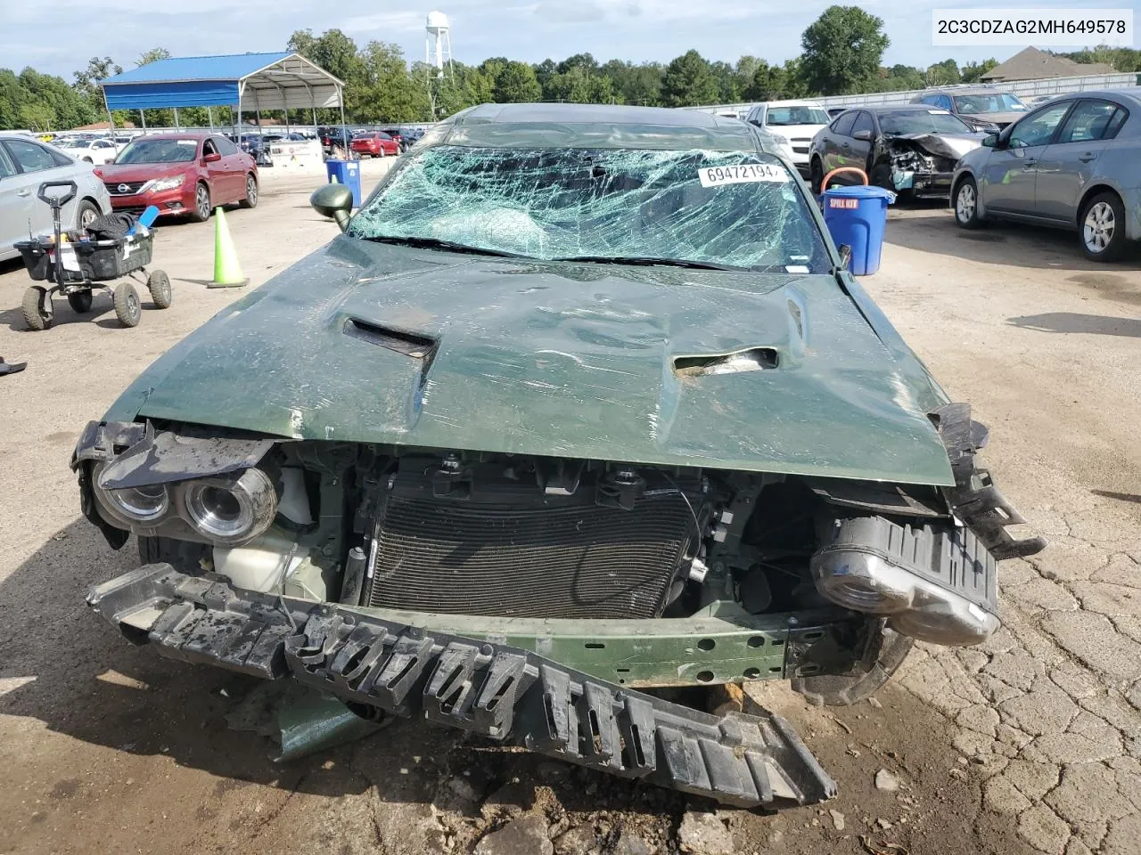 2021 Dodge Challenger Sxt VIN: 2C3CDZAG2MH649578 Lot: 69472194