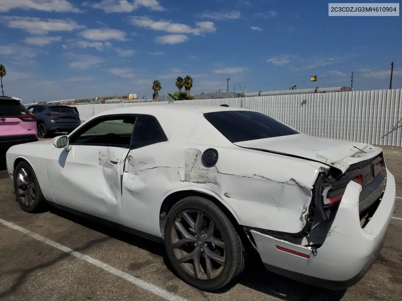 2021 Dodge Challenger Gt VIN: 2C3CDZJG3MH610904 Lot: 69536194