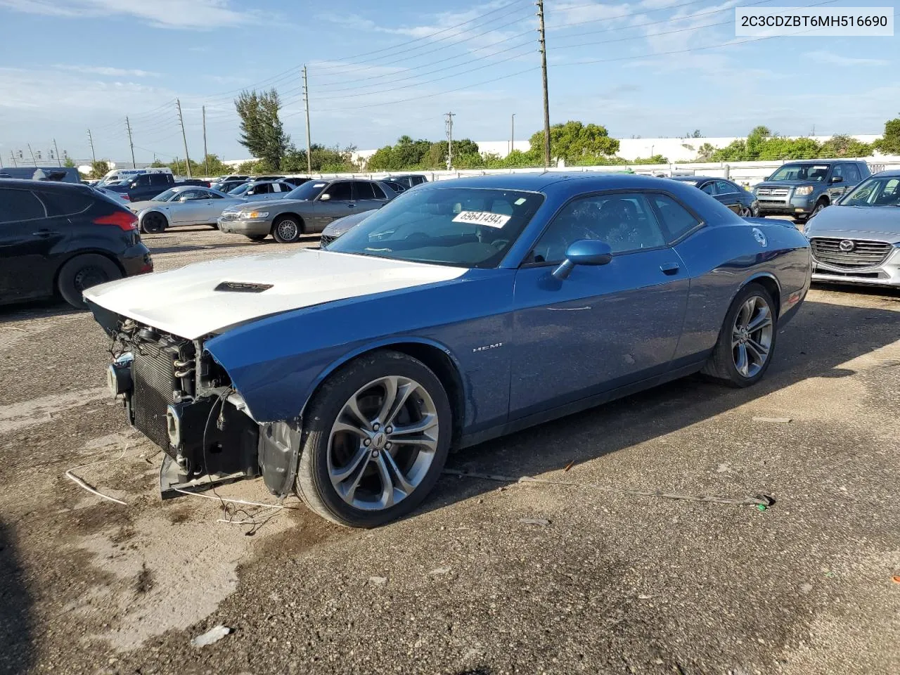 2021 Dodge Challenger R/T VIN: 2C3CDZBT6MH516690 Lot: 69641494