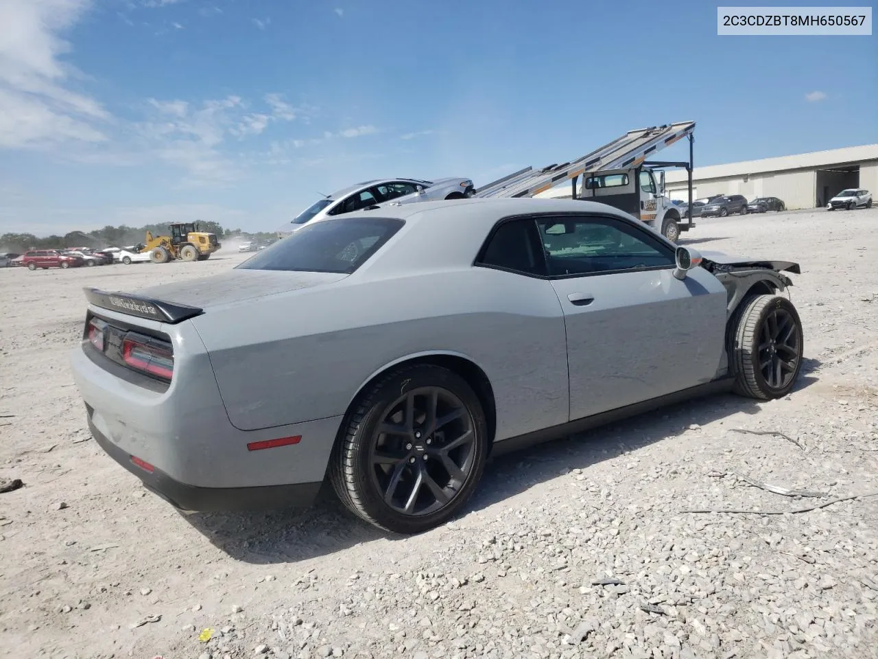 2021 Dodge Challenger R/T VIN: 2C3CDZBT8MH650567 Lot: 70040004