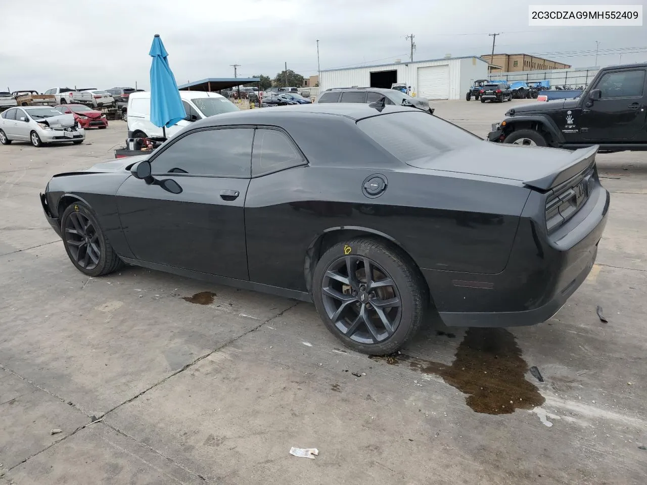 2021 Dodge Challenger Sxt VIN: 2C3CDZAG9MH552409 Lot: 70130034