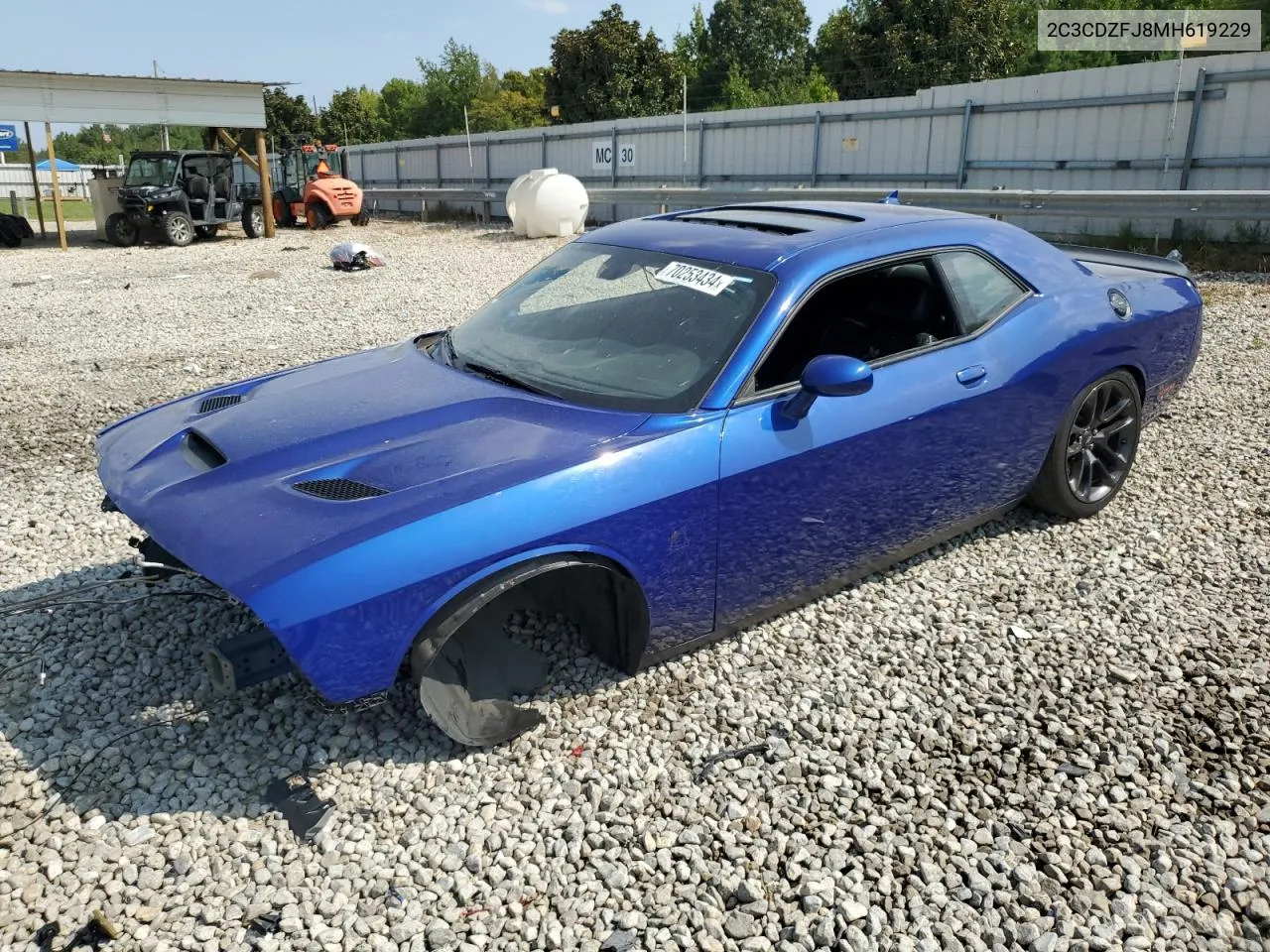 2021 Dodge Challenger R/T Scat Pack VIN: 2C3CDZFJ8MH619229 Lot: 70253434