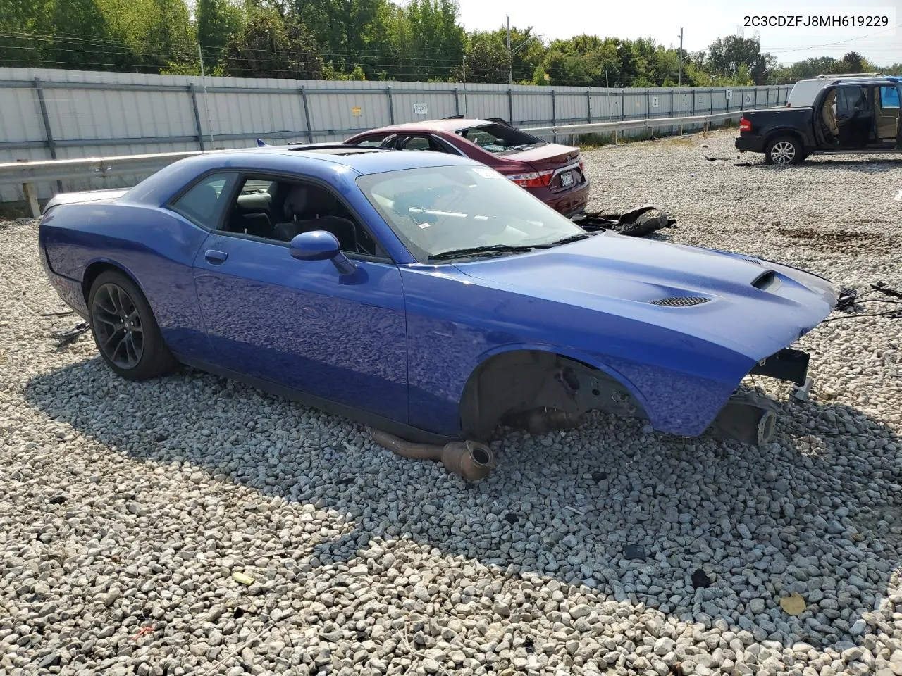 2021 Dodge Challenger R/T Scat Pack VIN: 2C3CDZFJ8MH619229 Lot: 70253434