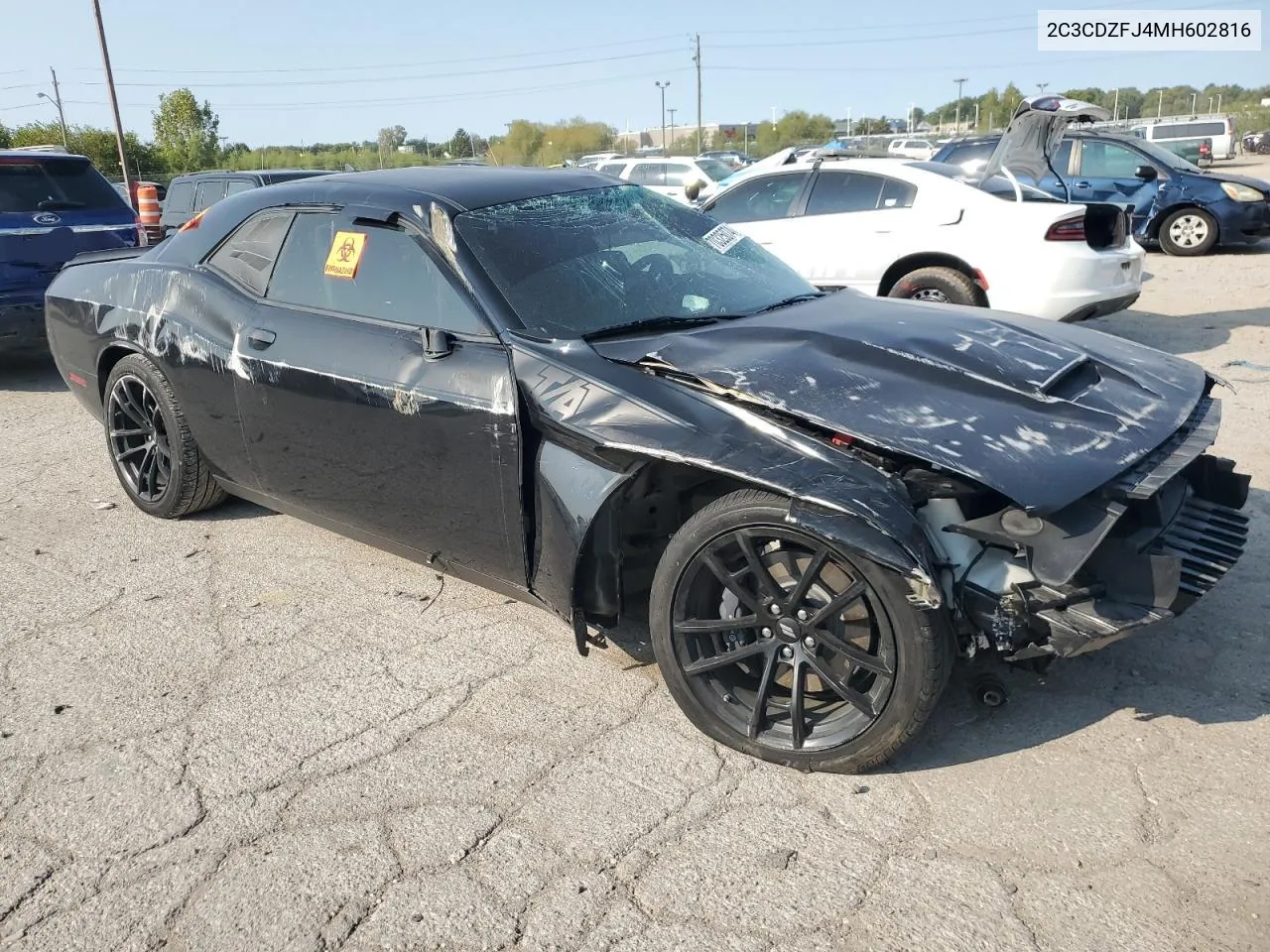 2021 Dodge Challenger R/T Scat Pack VIN: 2C3CDZFJ4MH602816 Lot: 70325074