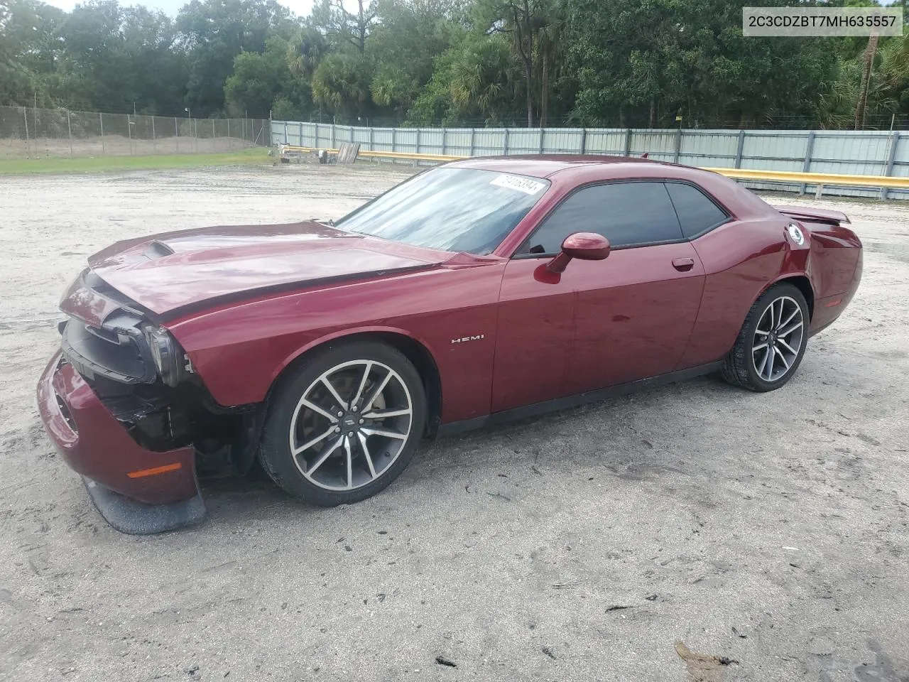 2021 Dodge Challenger R/T VIN: 2C3CDZBT7MH635557 Lot: 70416394