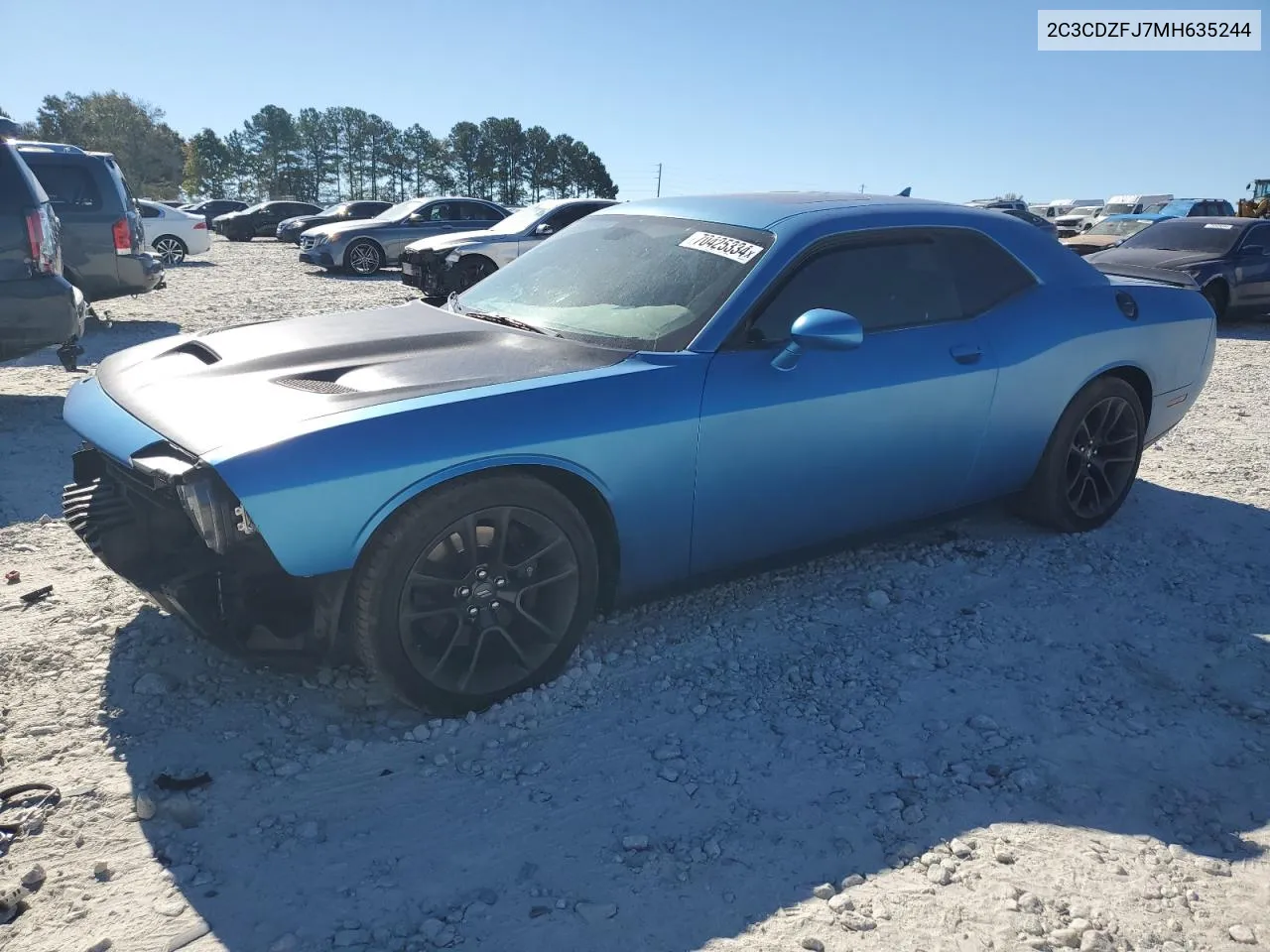 2021 Dodge Challenger R/T Scat Pack VIN: 2C3CDZFJ7MH635244 Lot: 70425334