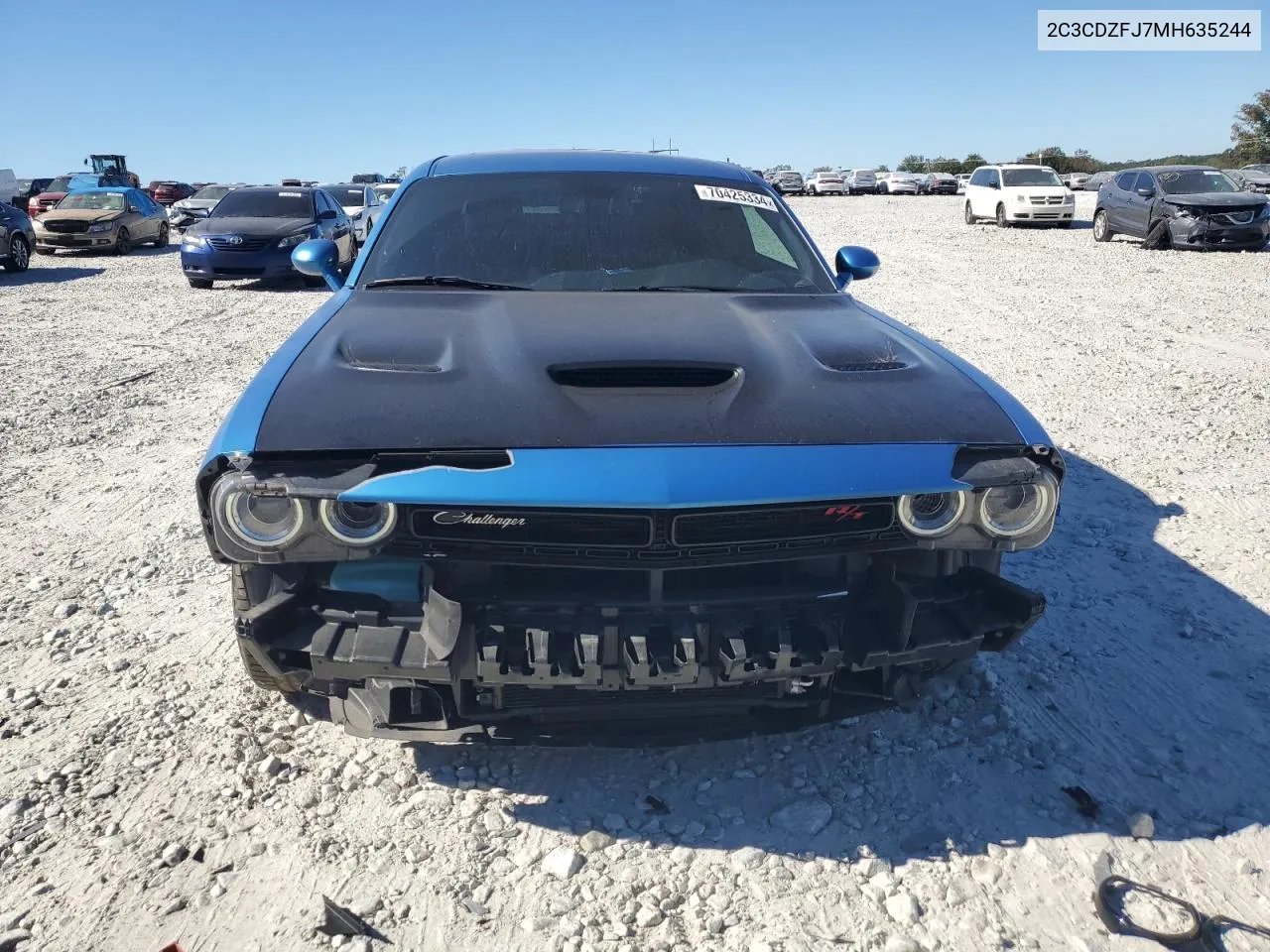 2021 Dodge Challenger R/T Scat Pack VIN: 2C3CDZFJ7MH635244 Lot: 70425334