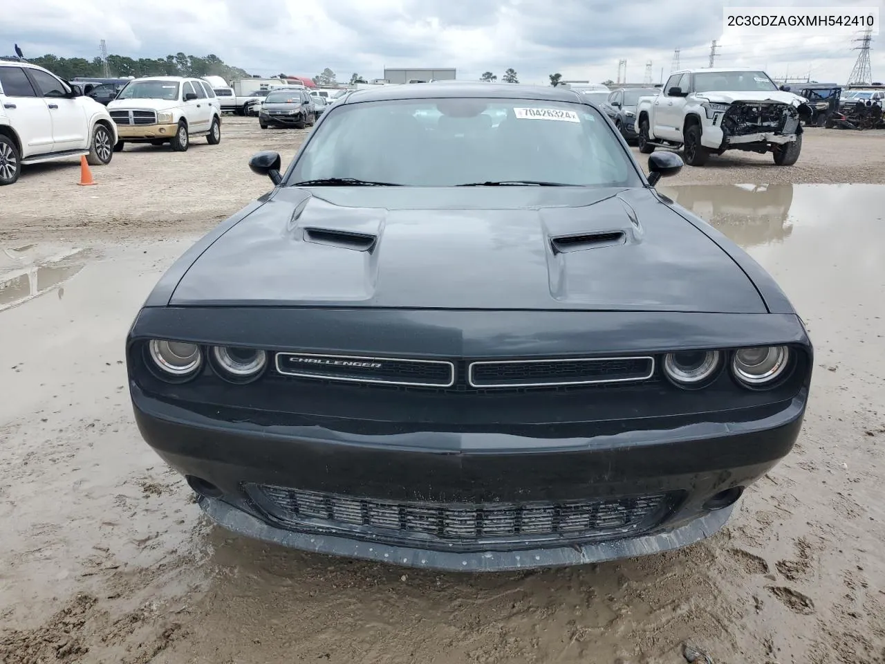 2021 Dodge Challenger Sxt VIN: 2C3CDZAGXMH542410 Lot: 70426324