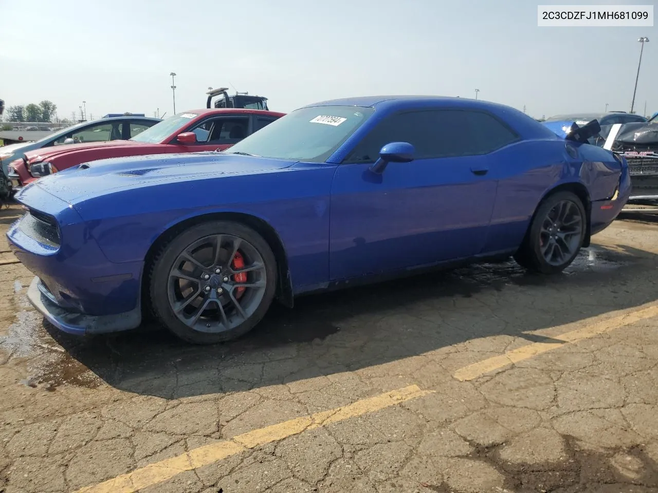 2021 Dodge Challenger R/T Scat Pack VIN: 2C3CDZFJ1MH681099 Lot: 70707594