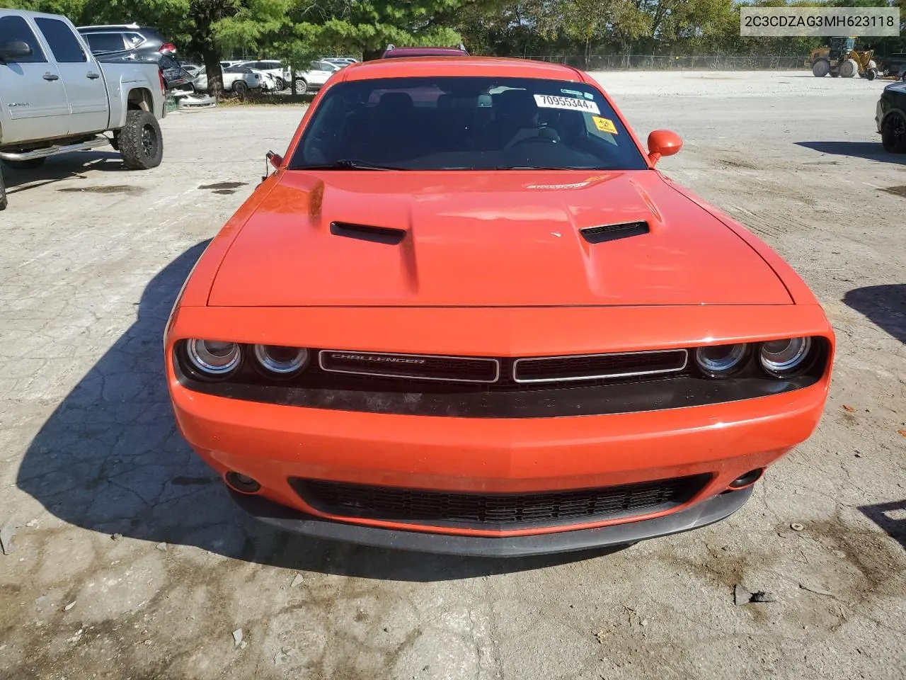 2021 Dodge Challenger Sxt VIN: 2C3CDZAG3MH623118 Lot: 70955344