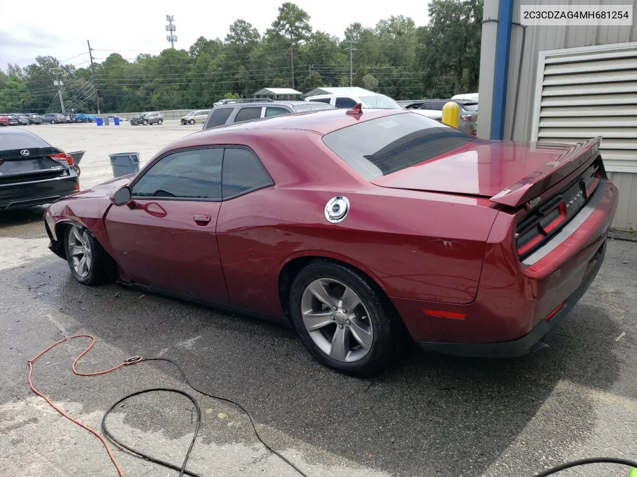 2021 Dodge Challenger Sxt VIN: 2C3CDZAG4MH681254 Lot: 71018724