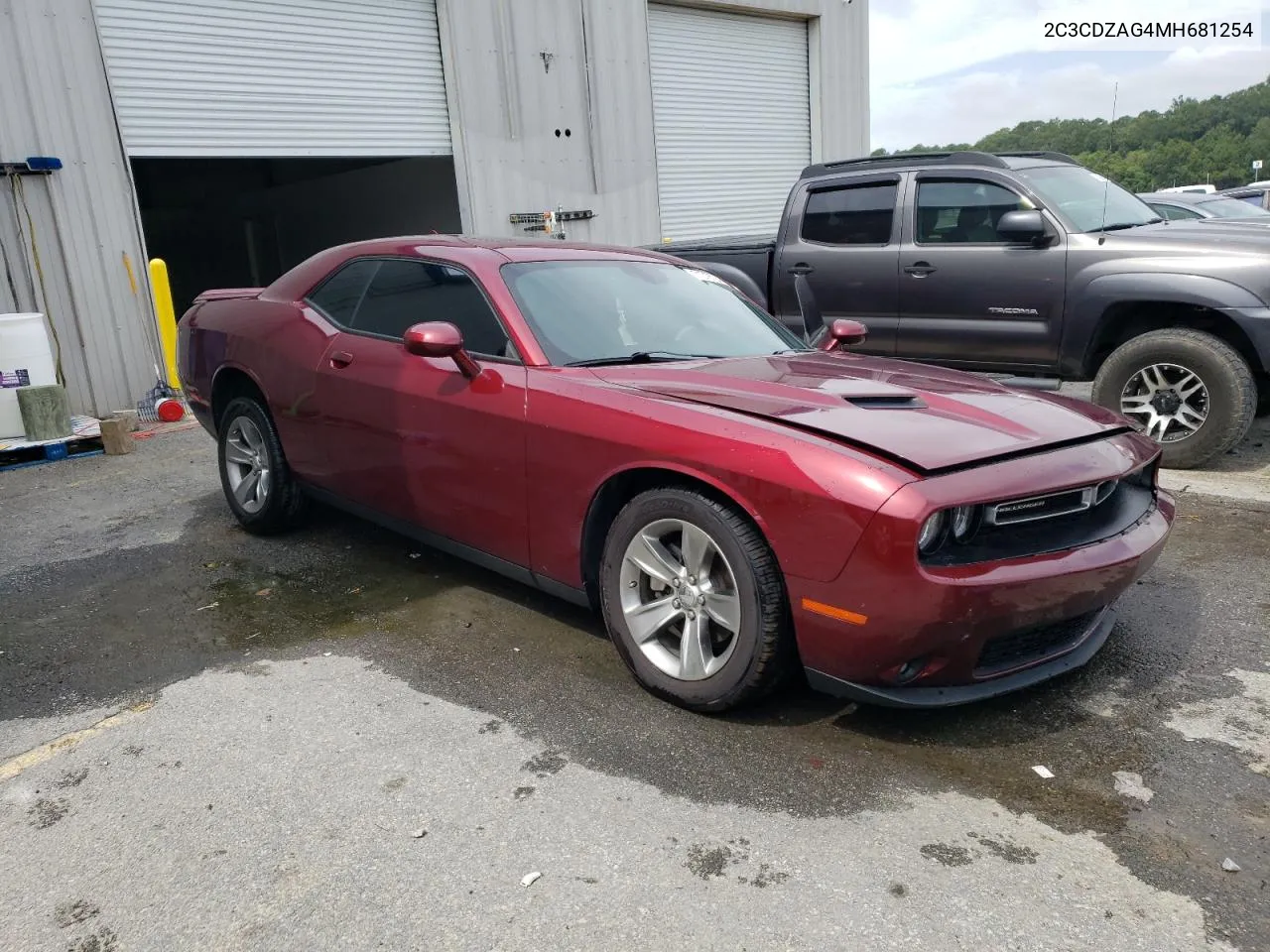 2021 Dodge Challenger Sxt VIN: 2C3CDZAG4MH681254 Lot: 71018724